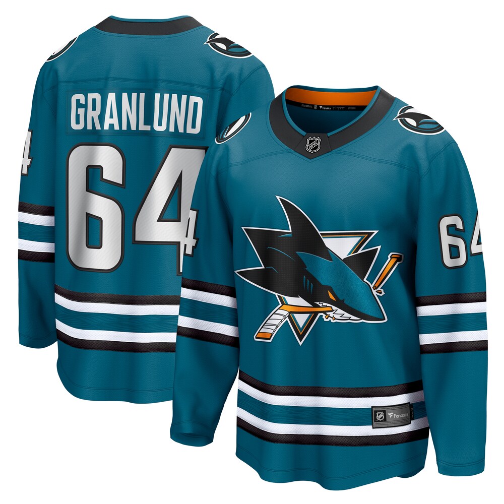 Mikael Granlund San Jose Sharks Fanatics Branded Home Breakaway Jersey - Teal