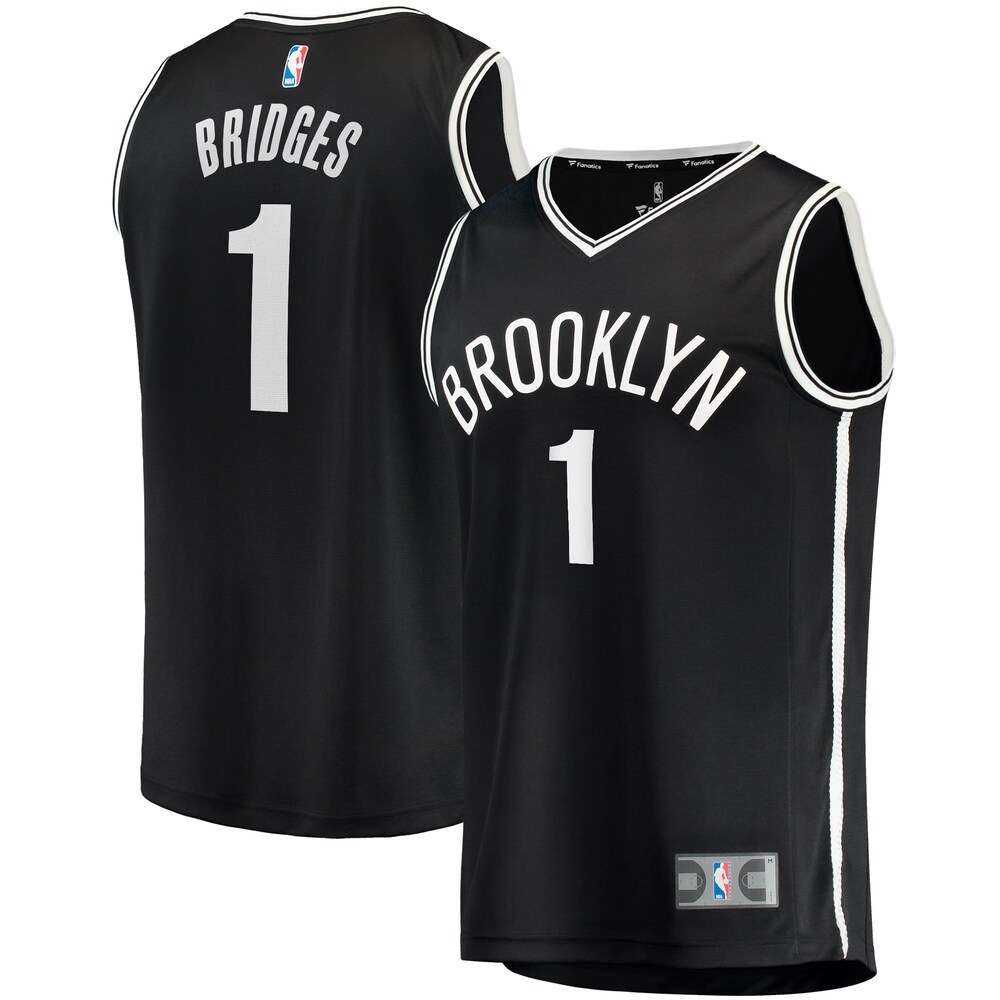 Mikal Bridges Brooklyn Nets Fanatics Branded Big & Tall Fast Break Player Jersey - Black - Icon Edition