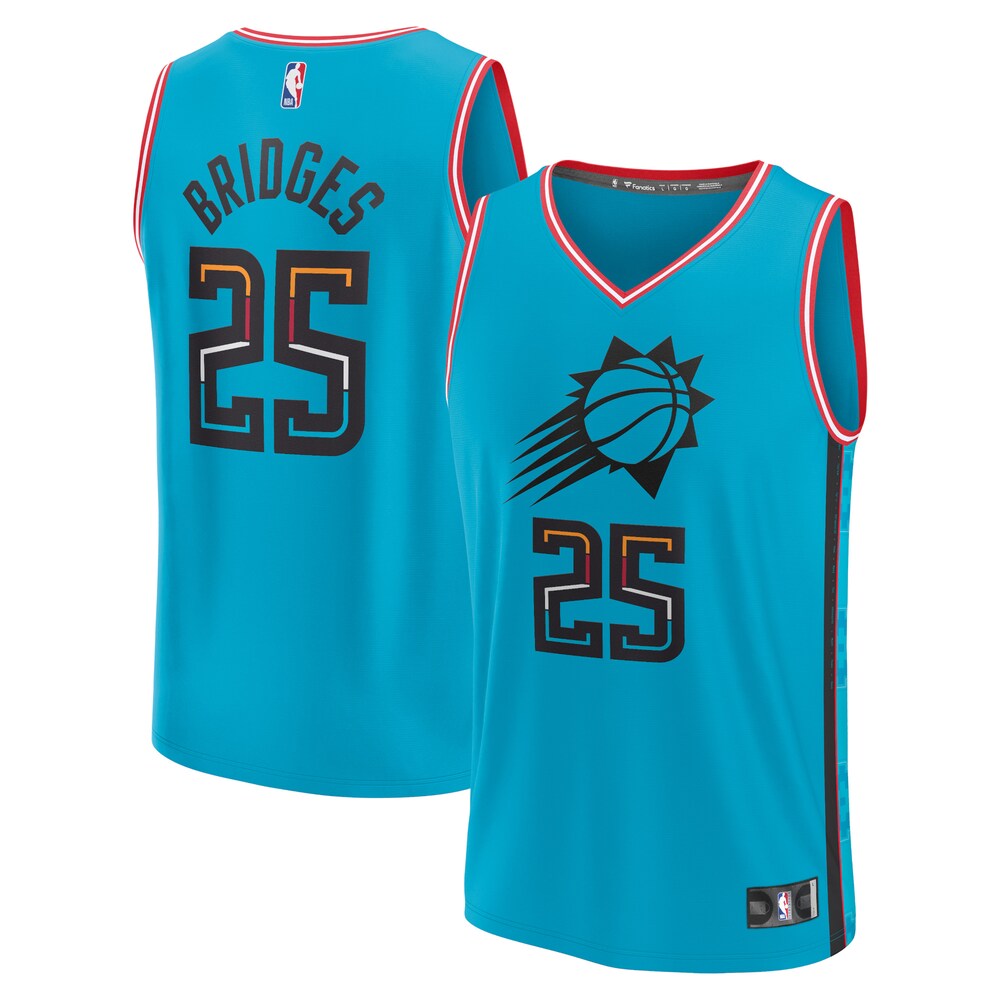 Mikal Bridges Phoenix Suns Fanatics Youth 2022/23 Fastbreak Jersey | City Edition | Turquoise