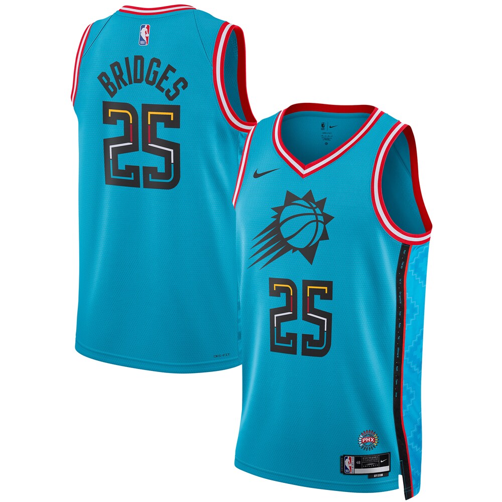 Mikal Bridges Phoenix Suns Unisex 2022/23 Swingman Jersey | City Edition | Turquoise