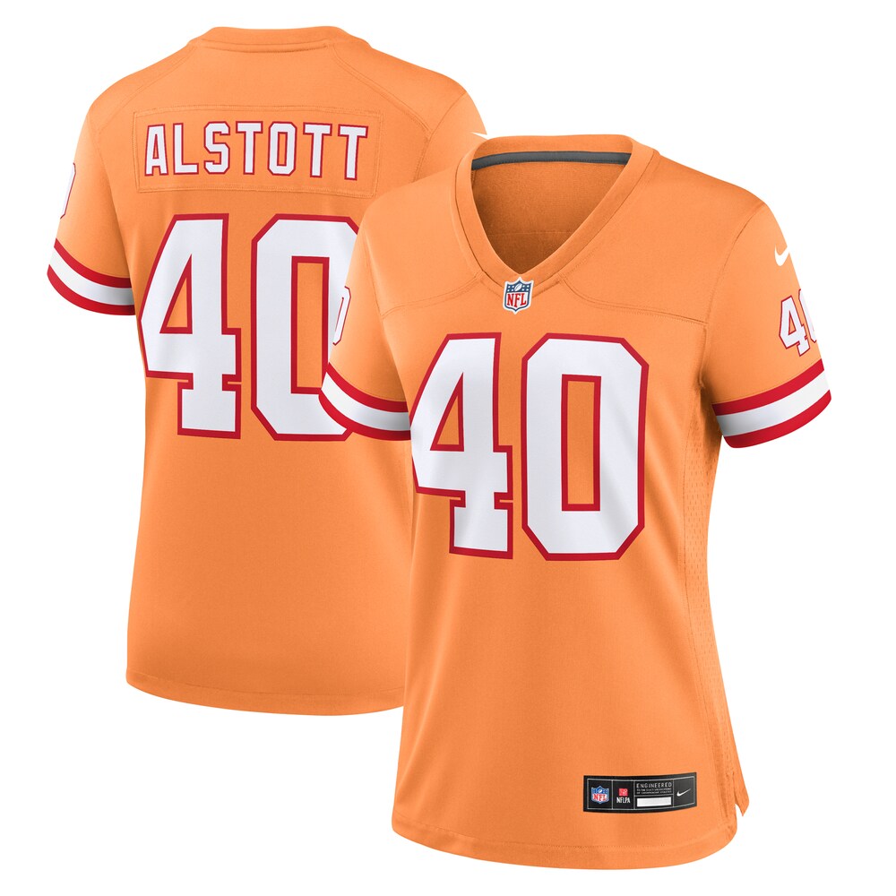 Mike Alstott Tampa Bay Buccaneers Women's Throwback Game Jersey - Orange