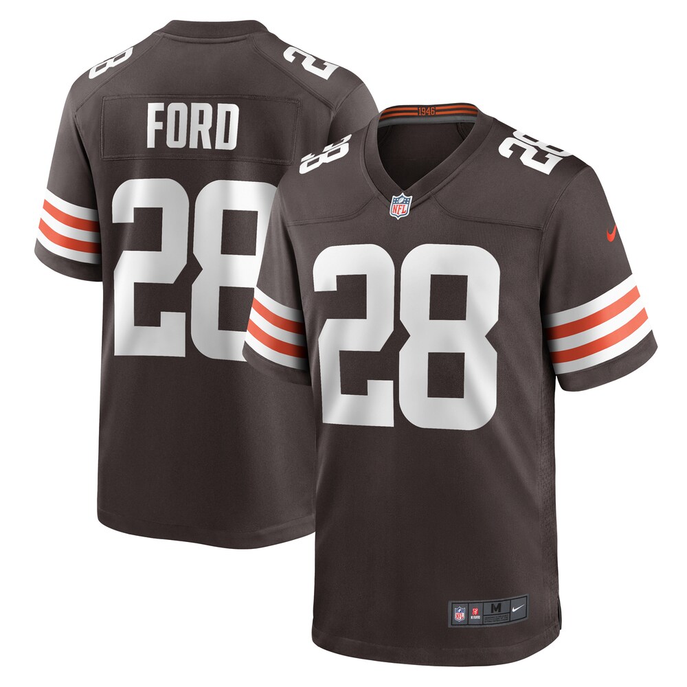 Mike Ford Cleveland Browns Team Game Jersey -  Brown