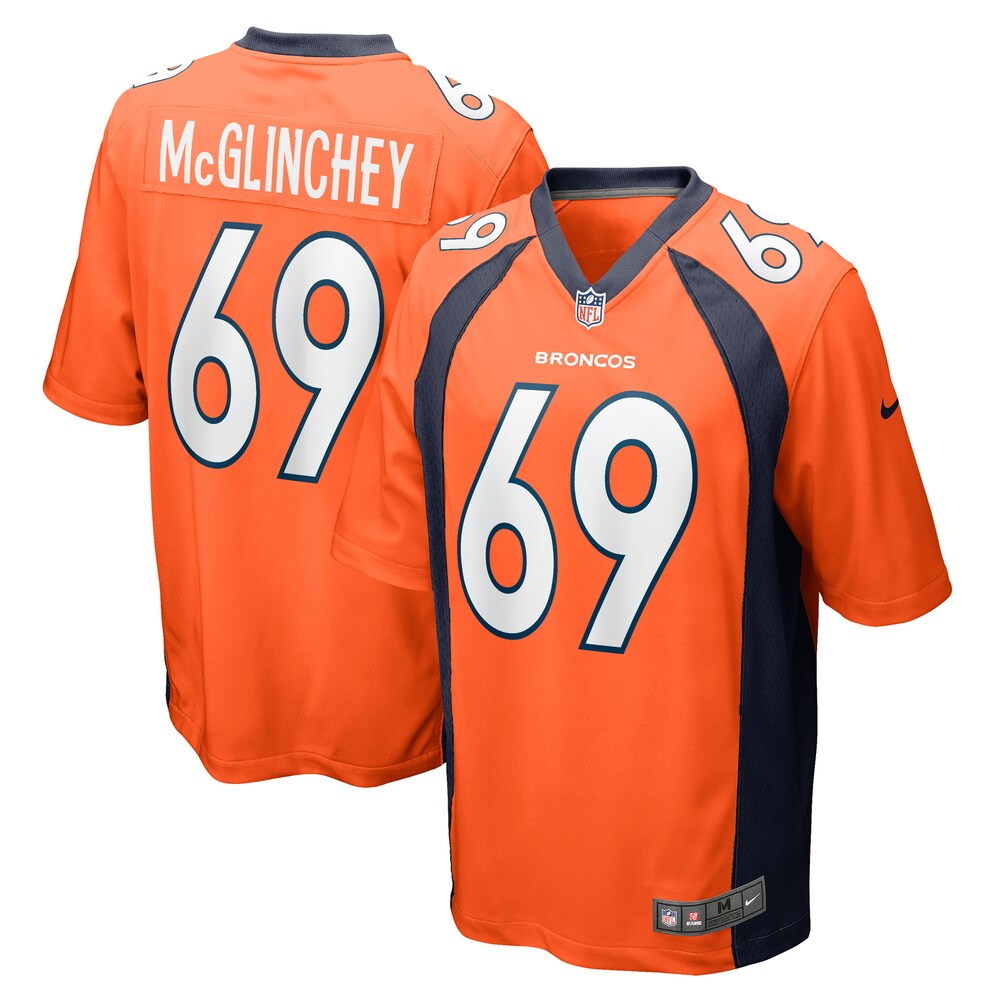 Mike McGlinchey Denver Broncos Nike Game Player Jersey - Orange