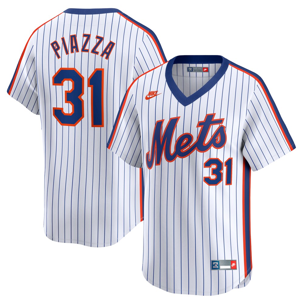 Mike Piazza New York Mets Throwback Cooperstown Limited Jersey | White