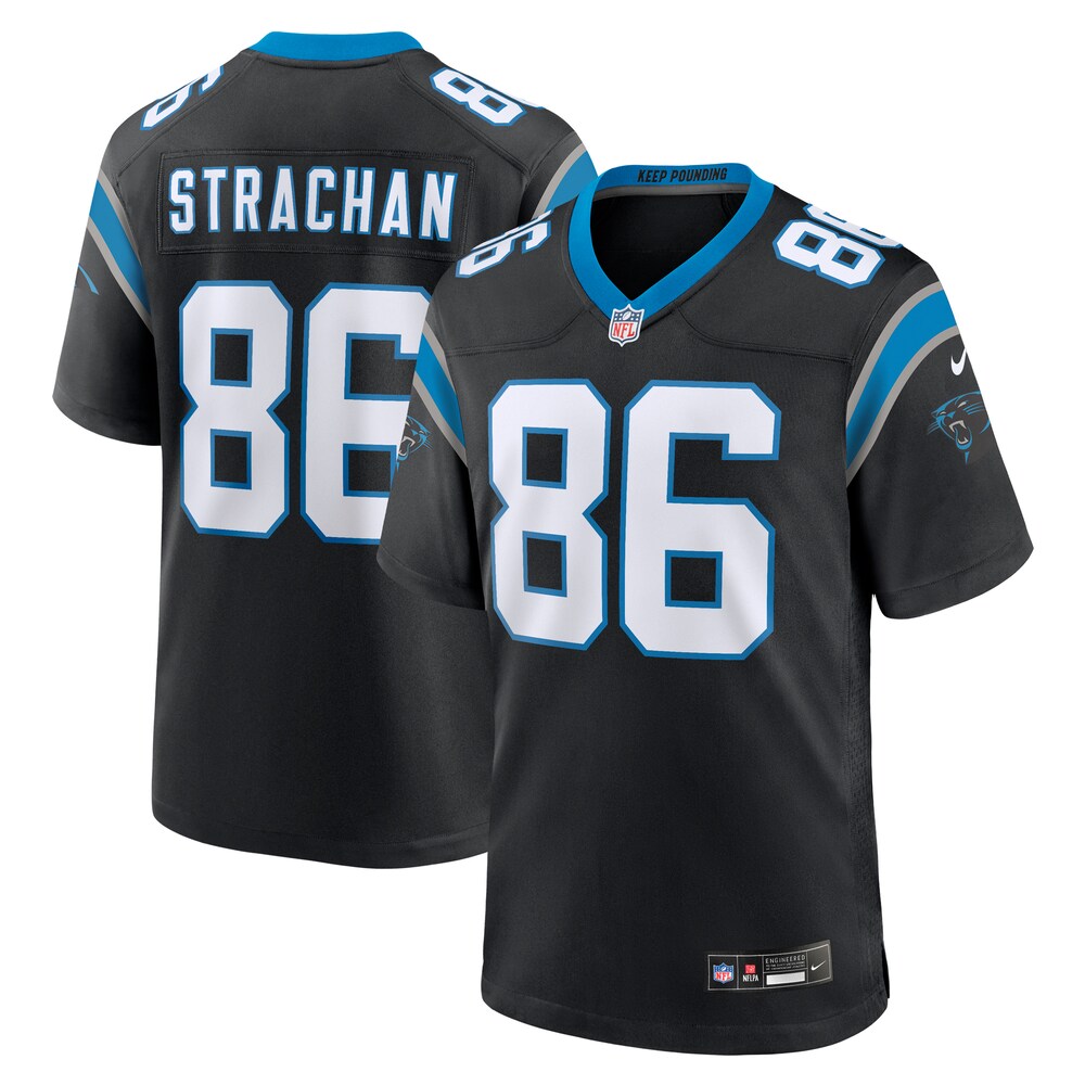Mike Strachan Carolina Panthers Nike  Game Jersey -  Black