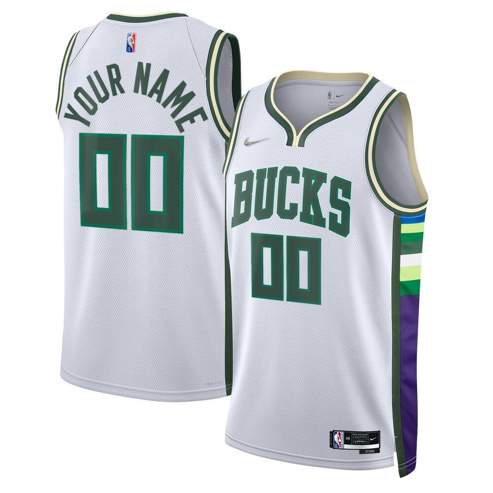 Milwaukee Bucks Nike City Edition Swingman Jersey Custom Mens