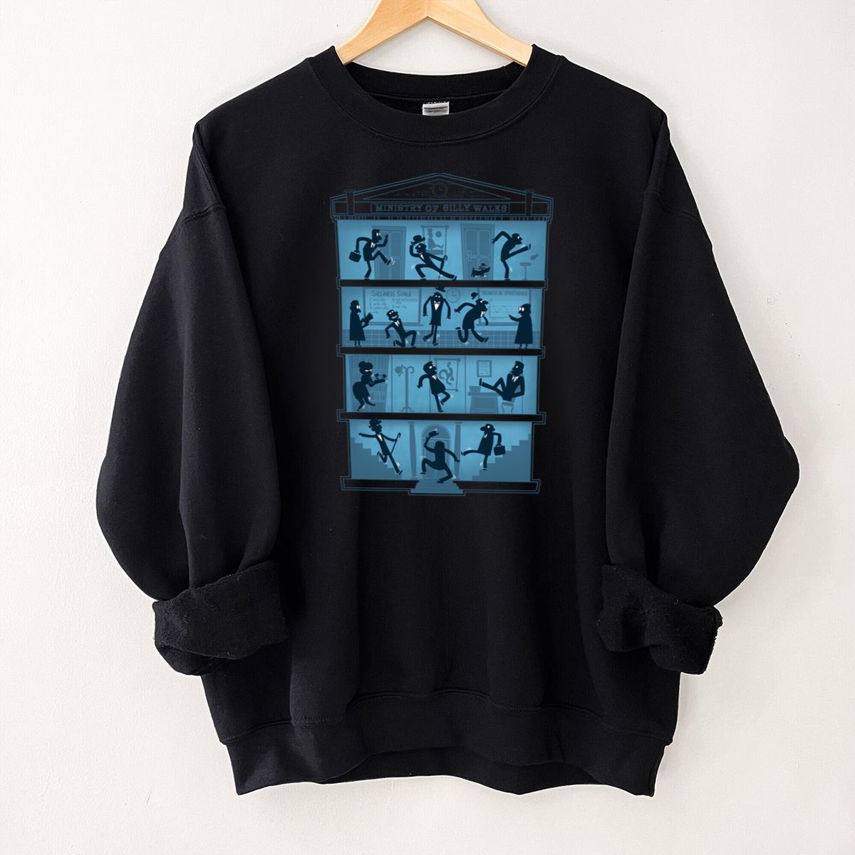 Ministry of Silly Walks Funny Graphic Tee Classic British Comedy T-Shirt