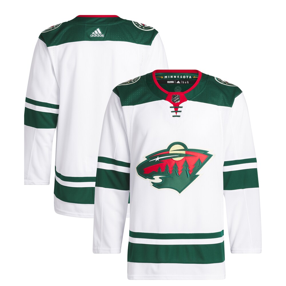 Minnesota Wild adidas Away Primegreen Authentic Jersey – White