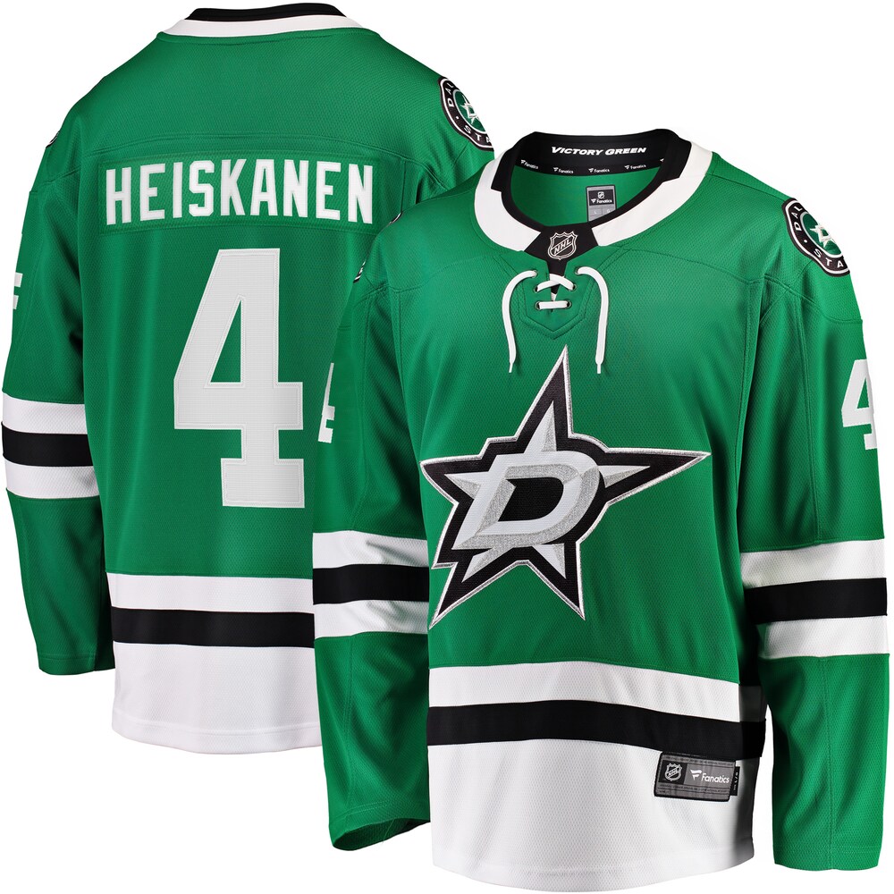 Miro Heiskanen Dallas Stars Fanatics Team Color Breakaway Player Jersey | Kelly Green