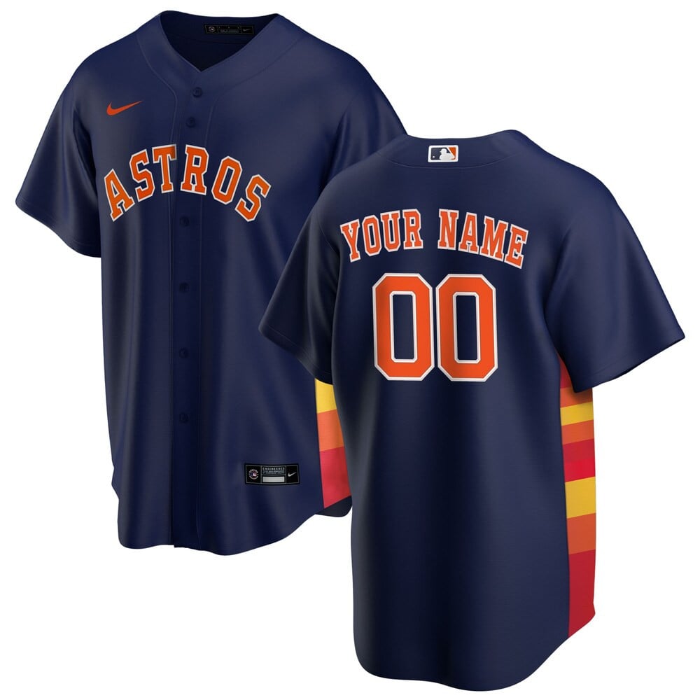 Houston Astros Nike Youth Alternate Replica Team Jersey Navy WickClick