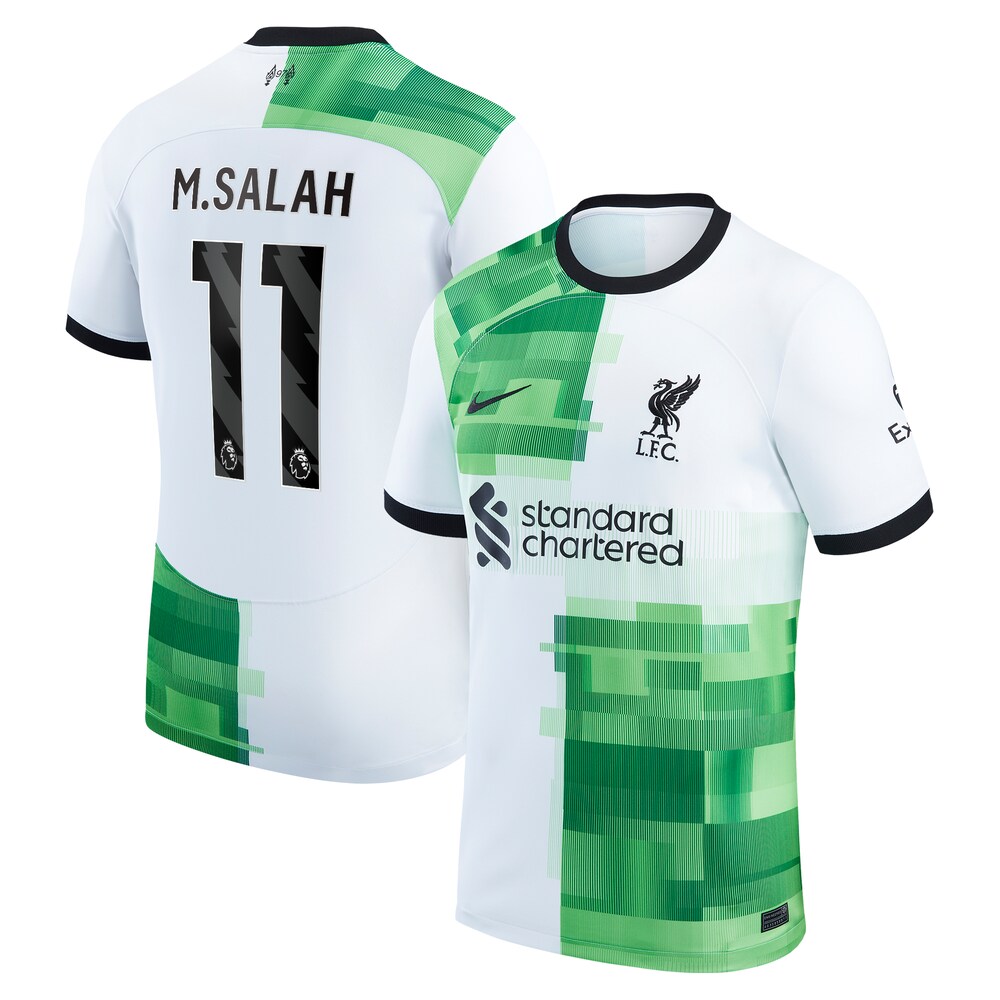 Mohamed Salah Liverpool Nike 2023/24 Away Replica Player Jersey - White