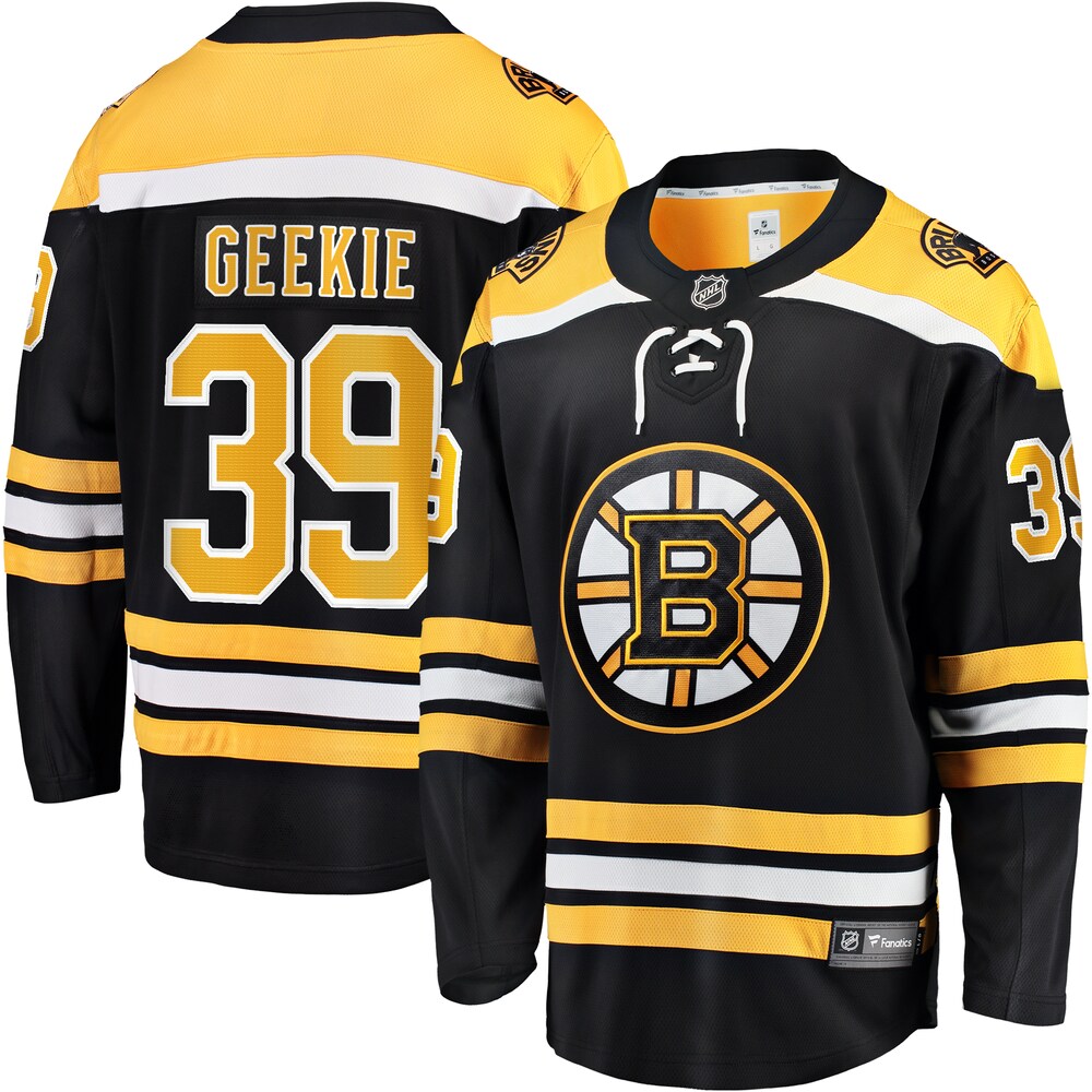 Morgan Geekie Boston Bruins Fanatics Branded Home Breakaway Jersey - Black