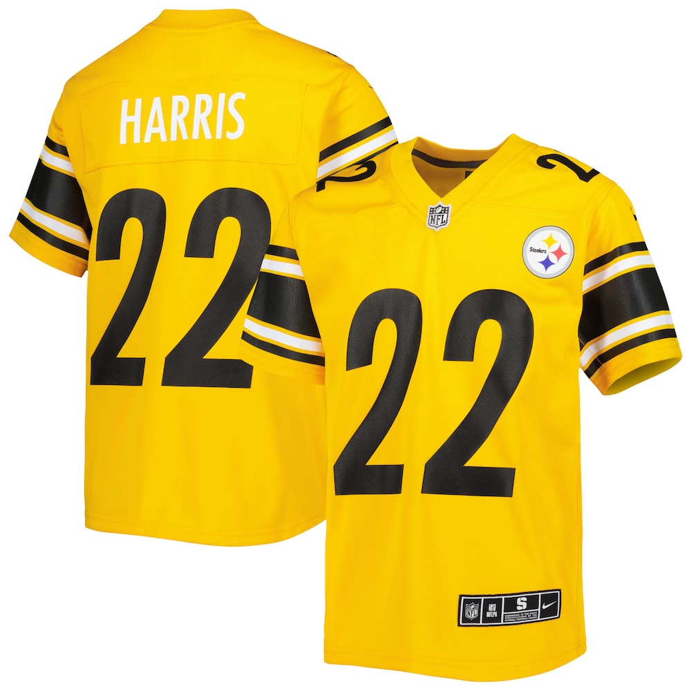 Najee Harris Pittsburgh Steelers Youth Inverted Game Jersey | Gold