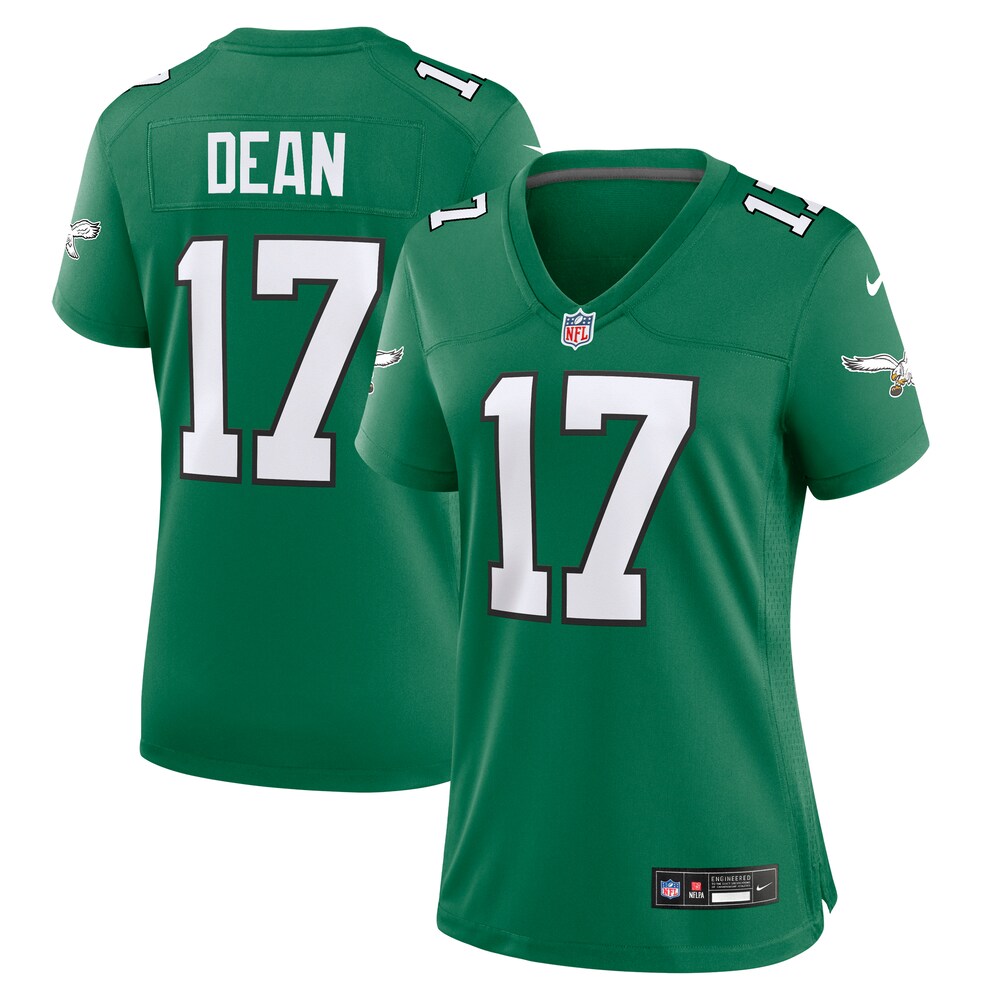 Nakobe Dean Philadelphia Eagles Women's Alternate Game Jersey - Kelly Green