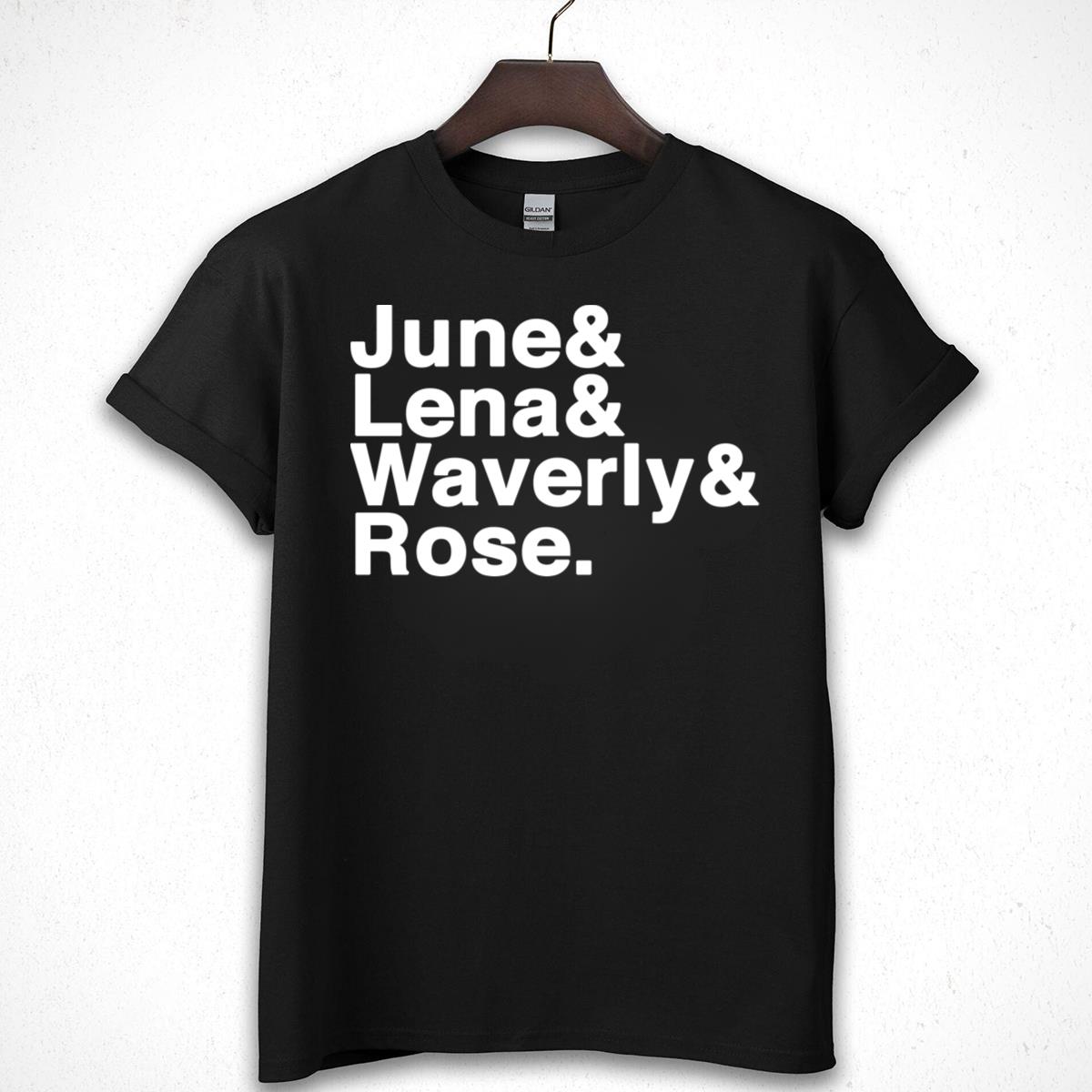 Names June, Lena, Waverly & Rose Graphic T-Shirt