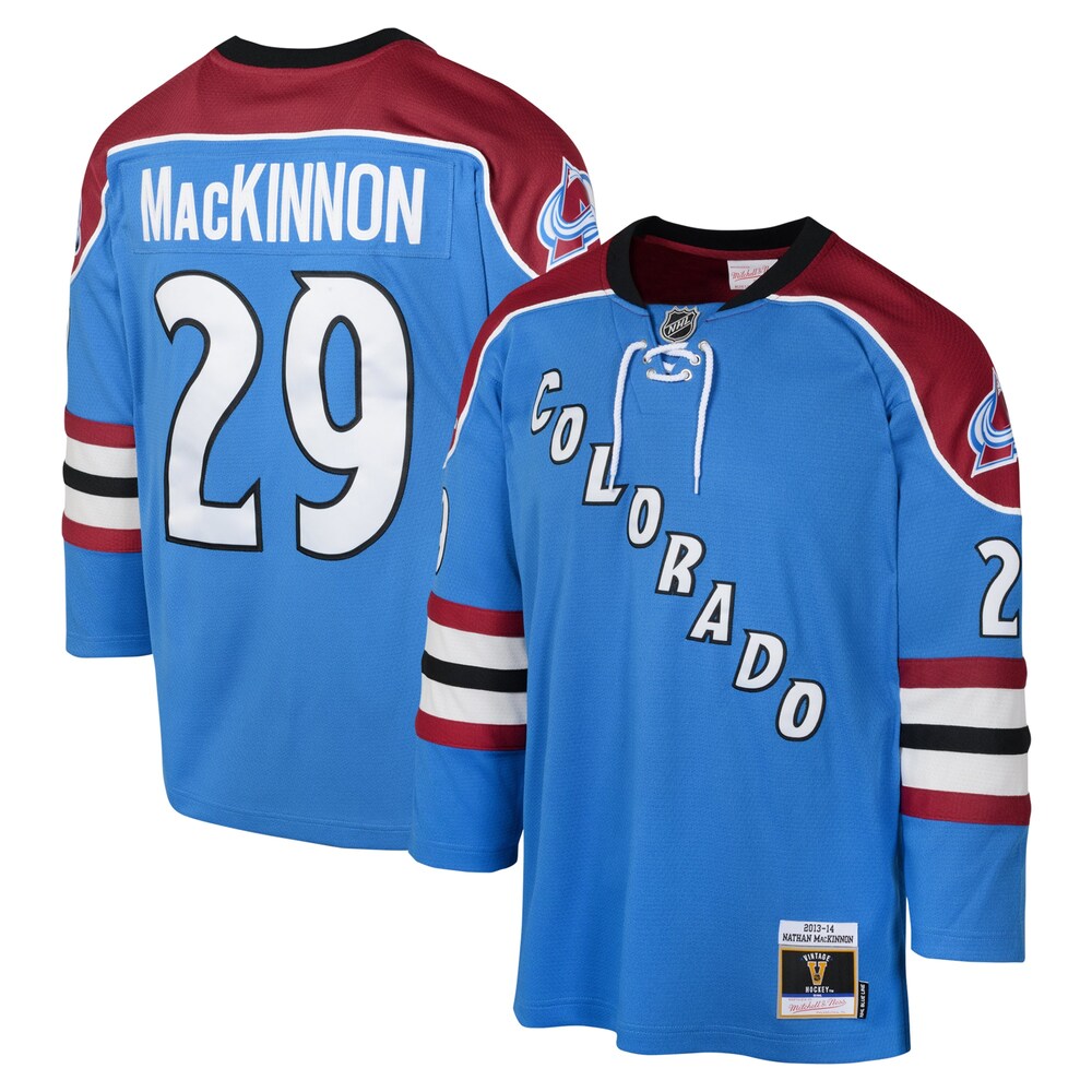 Nathan MacKinnon Colorado Avalanche Mitchell & Ness Youth 2013 Blue Line Player Jersey - White