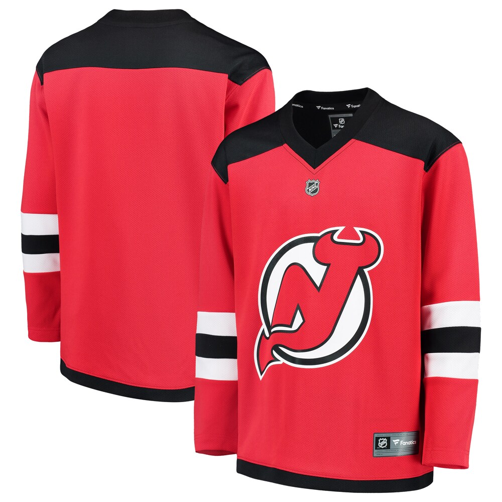 New Jersey Devils Fanatics Youth Home Replica Blank Jersey | Red