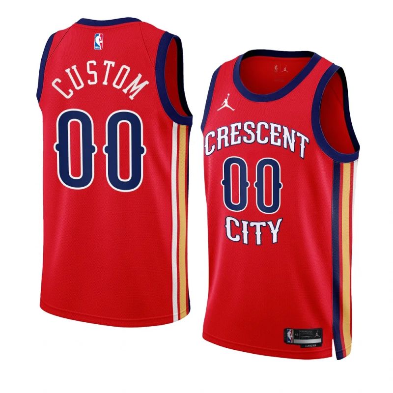 New Orleans Pelicans Custom 2023 24 Statement Edition Red Swingman ...