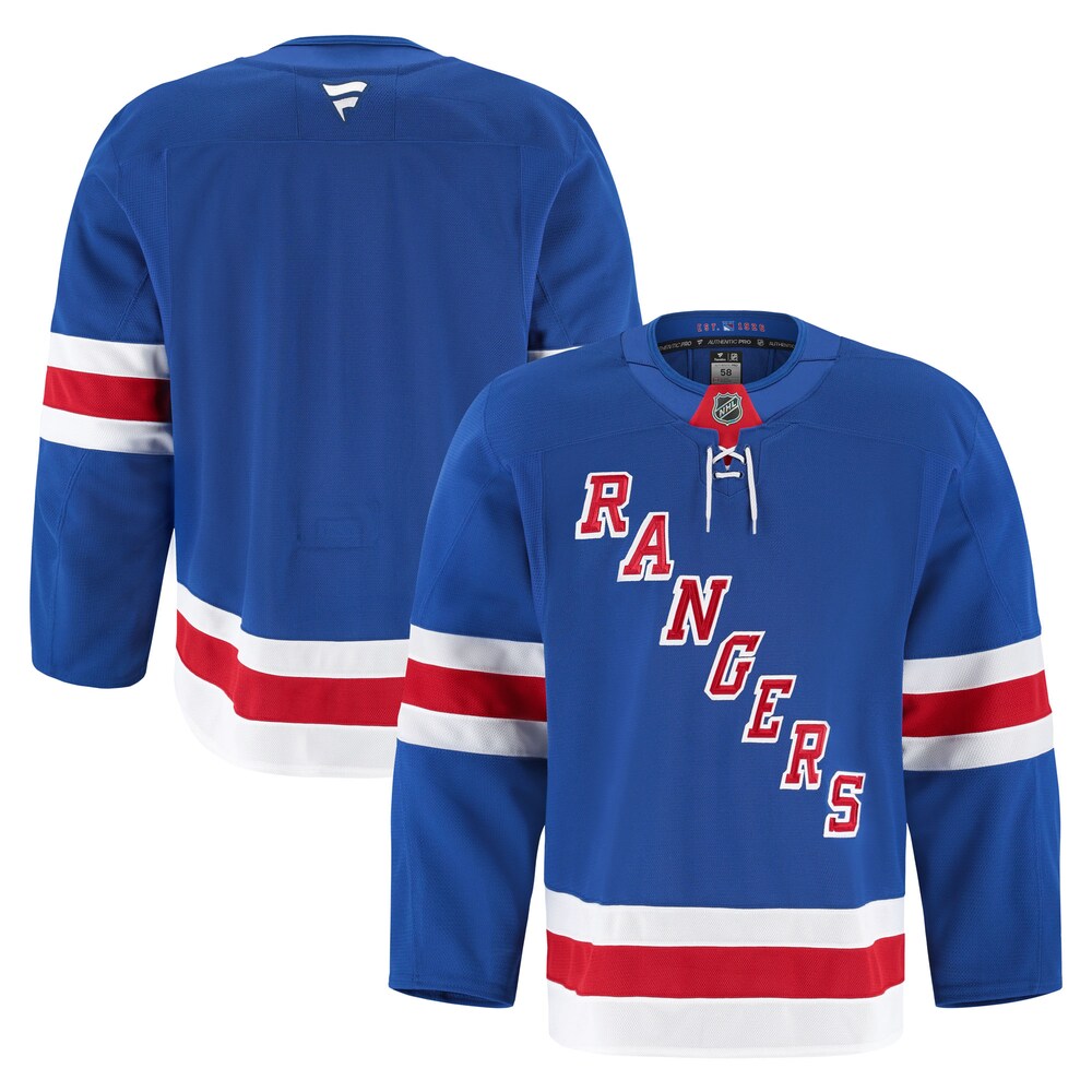 New York Rangers Fanatics Home Authentic Pro Jersey - Royal