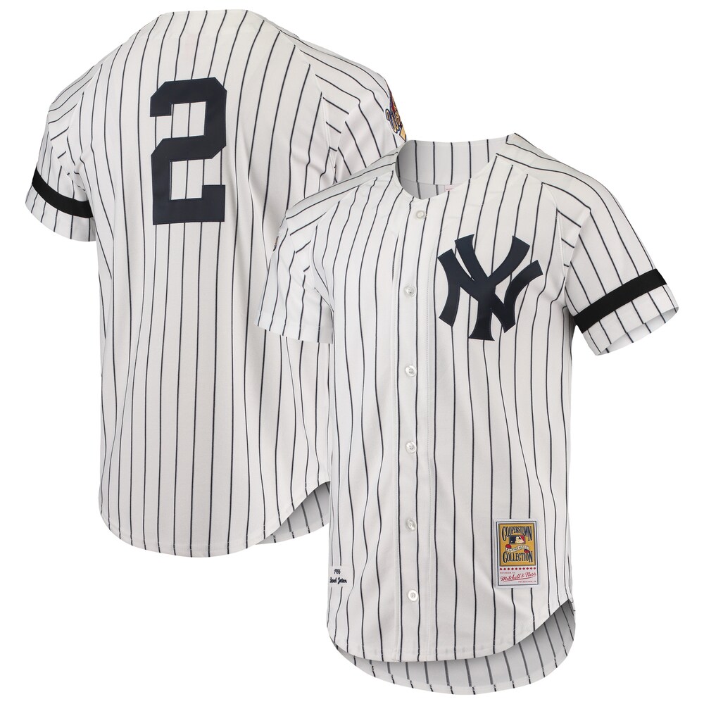 New York Yankees Mitchell & Ness Cooperstown Collection 1996 Authentic Home Jersey - White