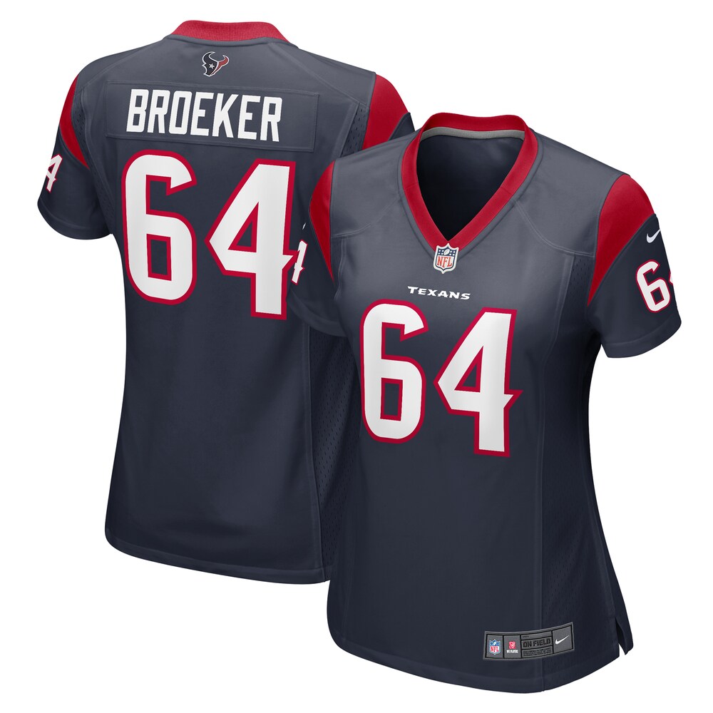 Nick Broeker Houston Texans Nike Women's Team Game Jersey -  Navy