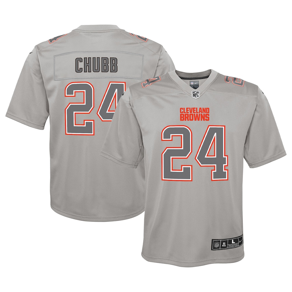 Nick Chubb Cleveland Browns Youth Atmosphere Game Jersey | Gray