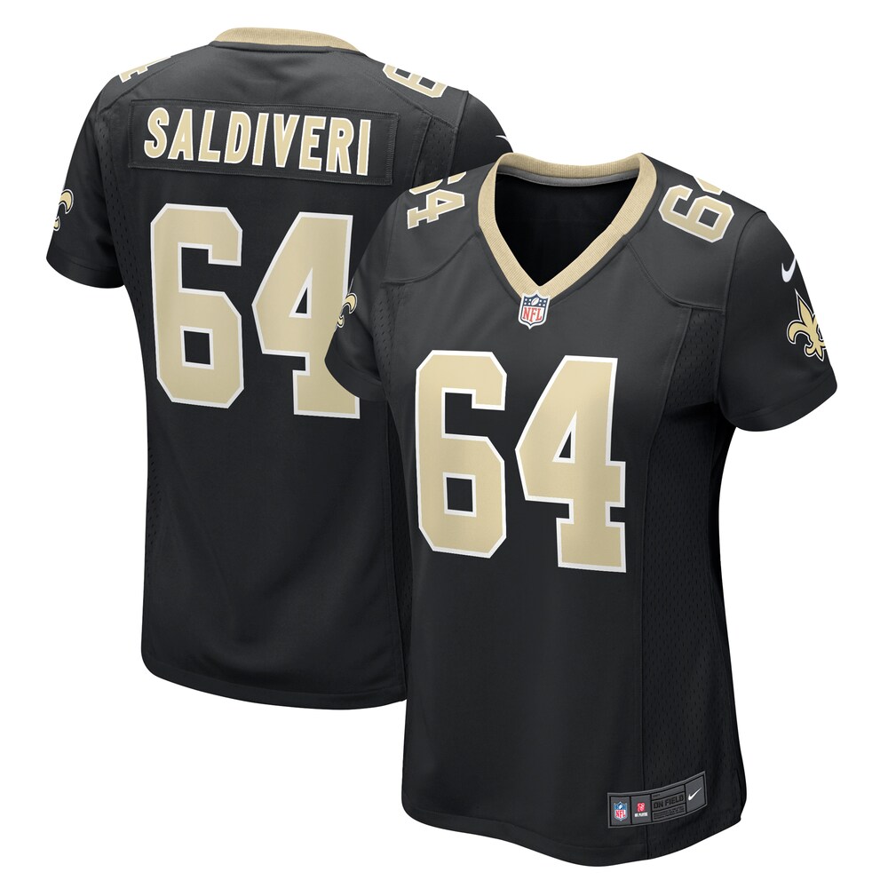 Nick Saldiveri New Orleans Saints Nike Women's Team Game Jersey -  Black