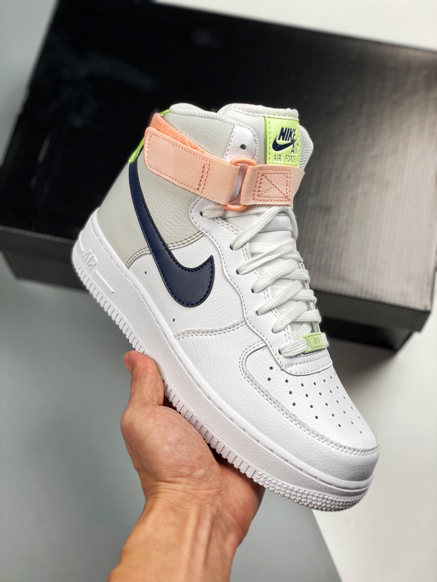 Nike Air AF Force 1 High 'White Midnight Navy' 334031-117 Shoes