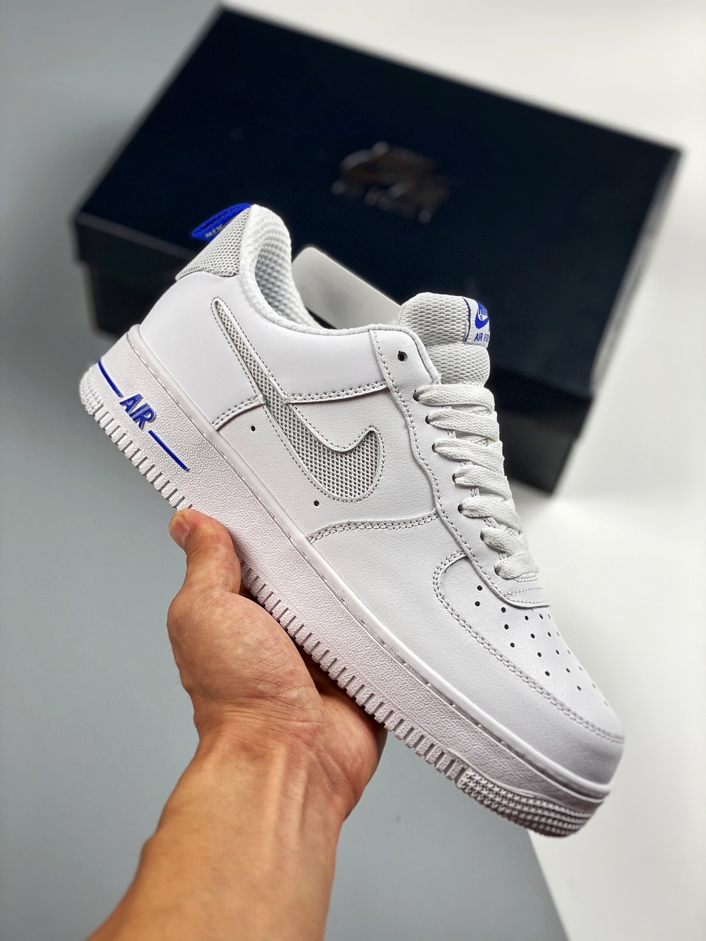 Nike Air AF Force 1 Low "Cut-Out" White Shoes