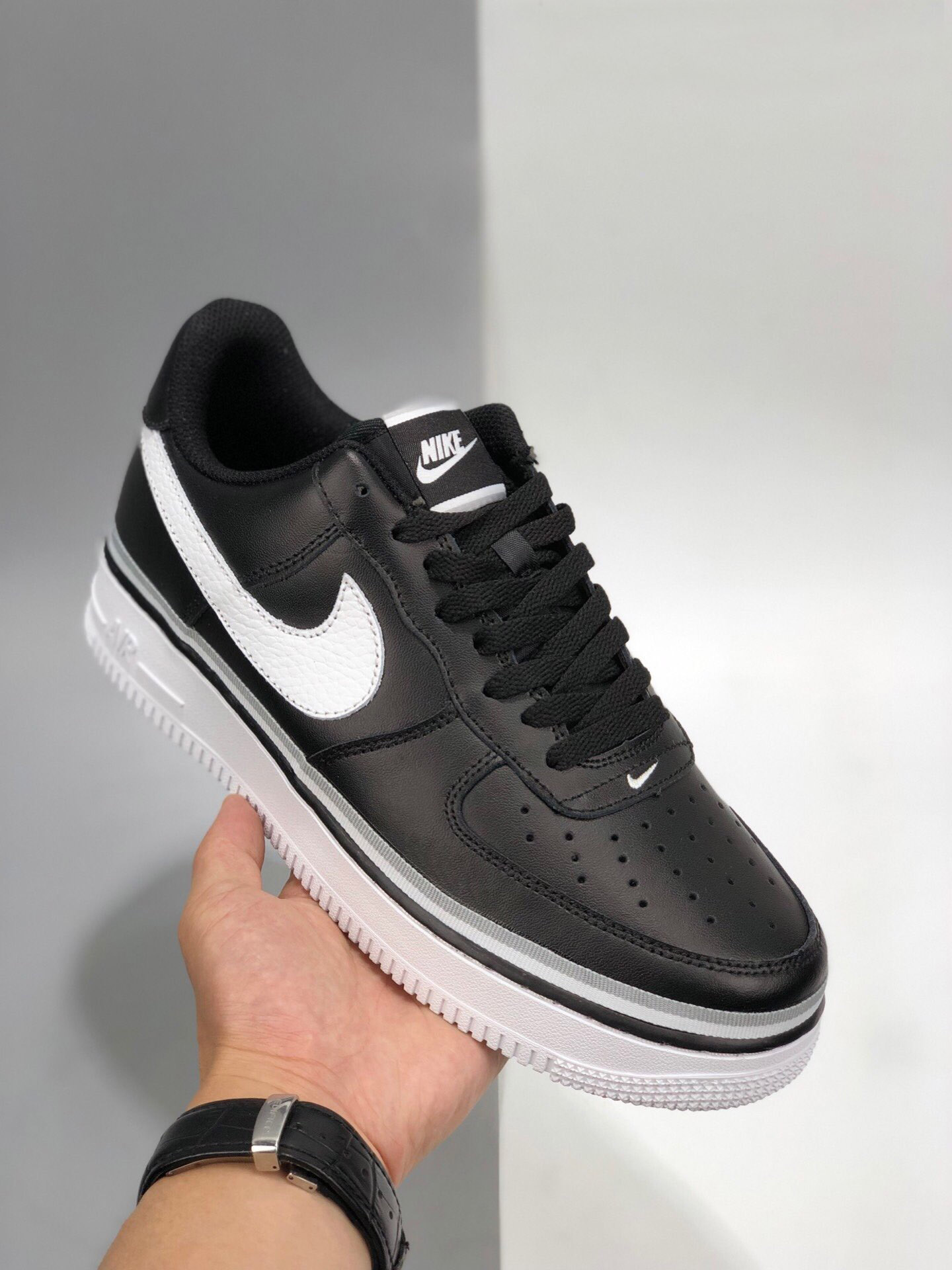 Nike Air AF Force 1 Low 'Ribbon' Black White CT1621-001 Shoes