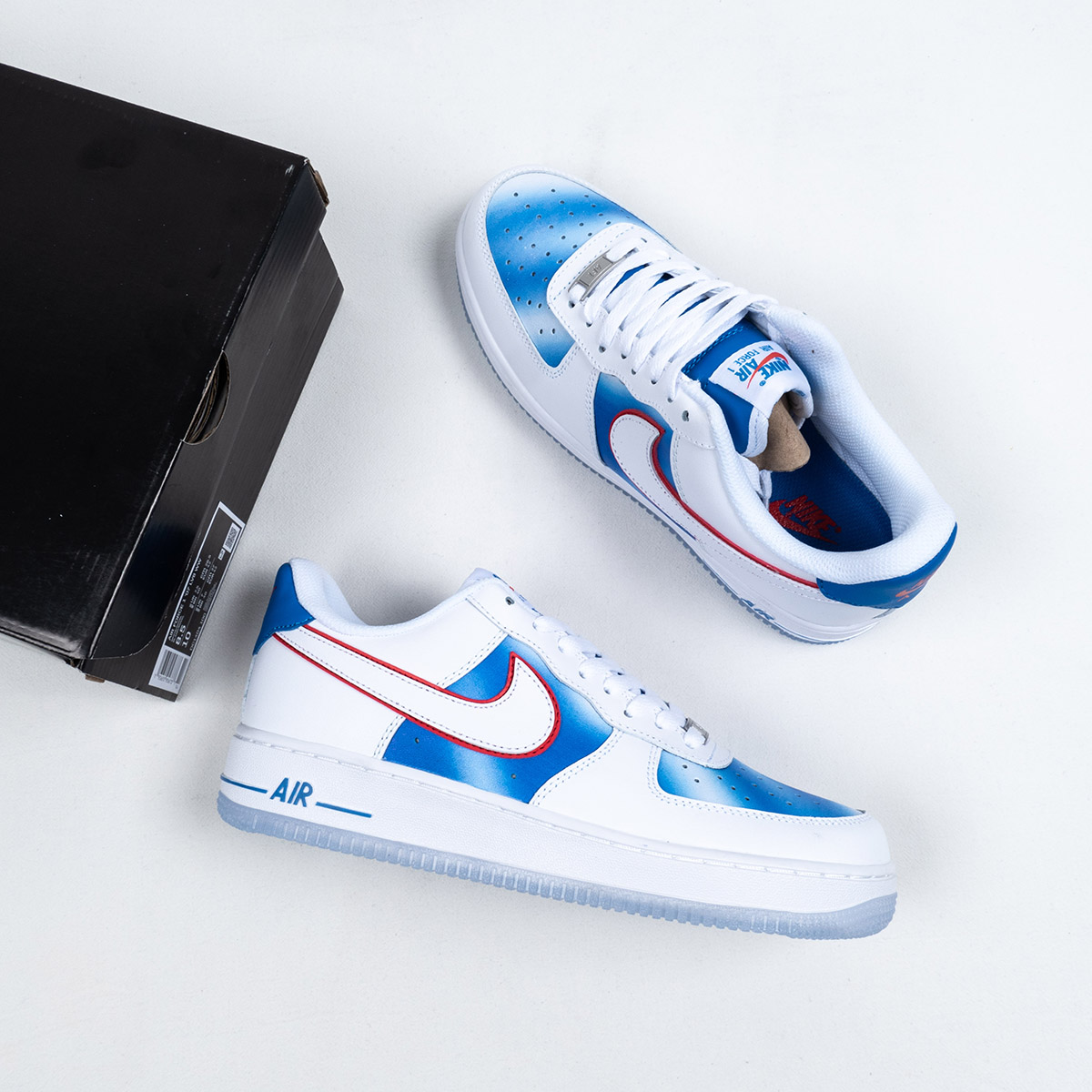 Nike Air AF Force 1 Low White Pacific Blue DC1404-100 Shoes
