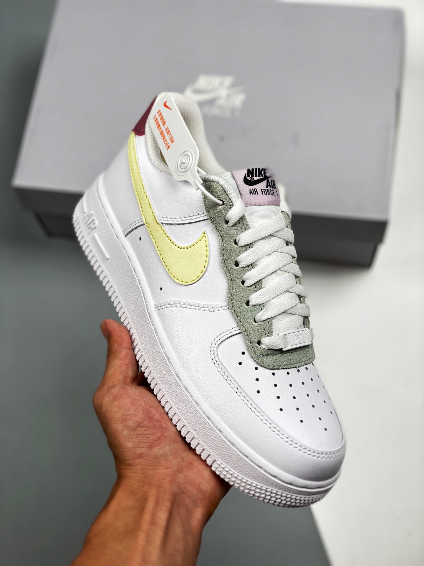 Nike Air AF Force 1 Low White Pink DN4930-100 Shoes