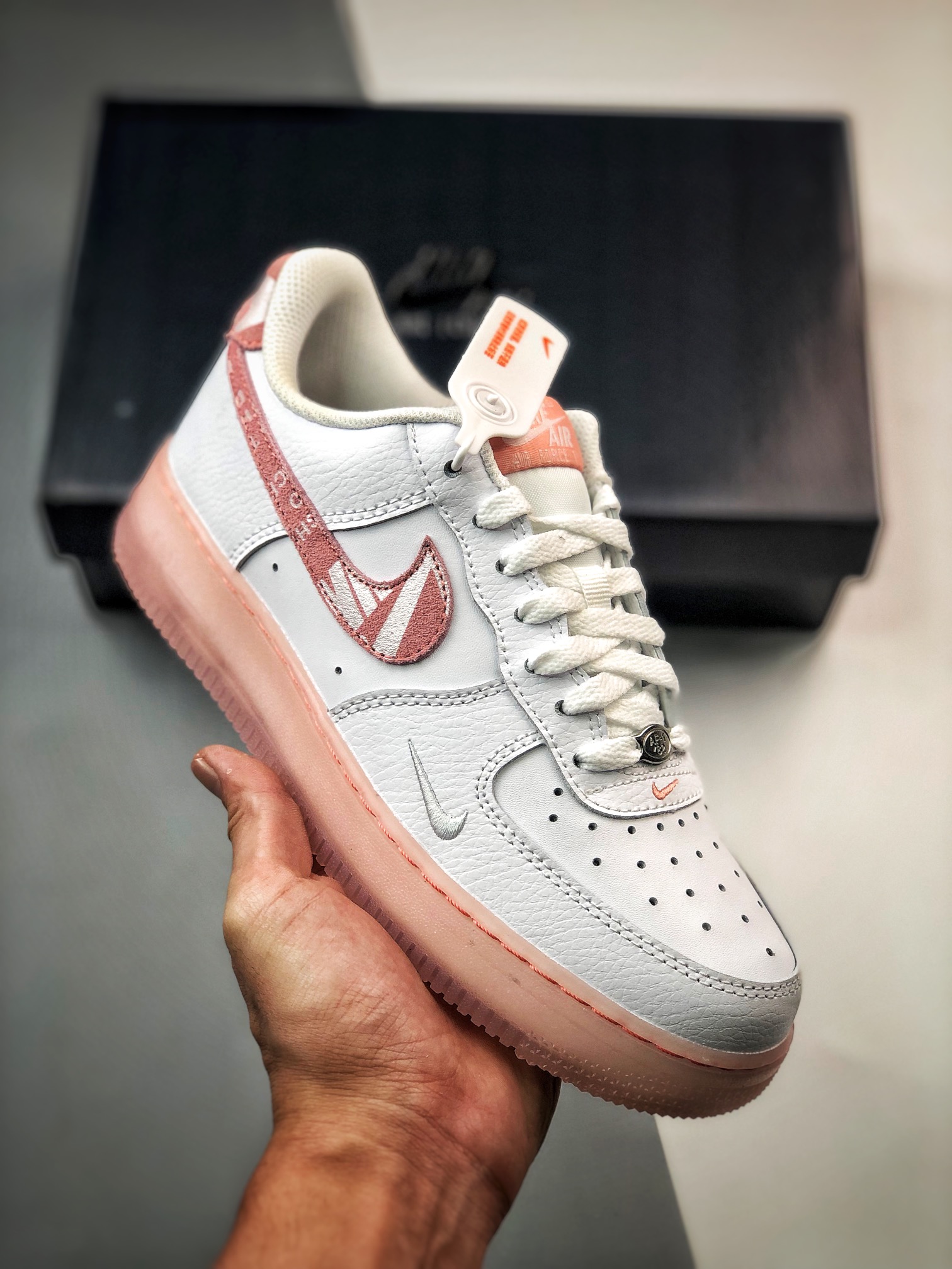 Nike Air AF Force 1 Low White Pink DQ5019-100 Shoes