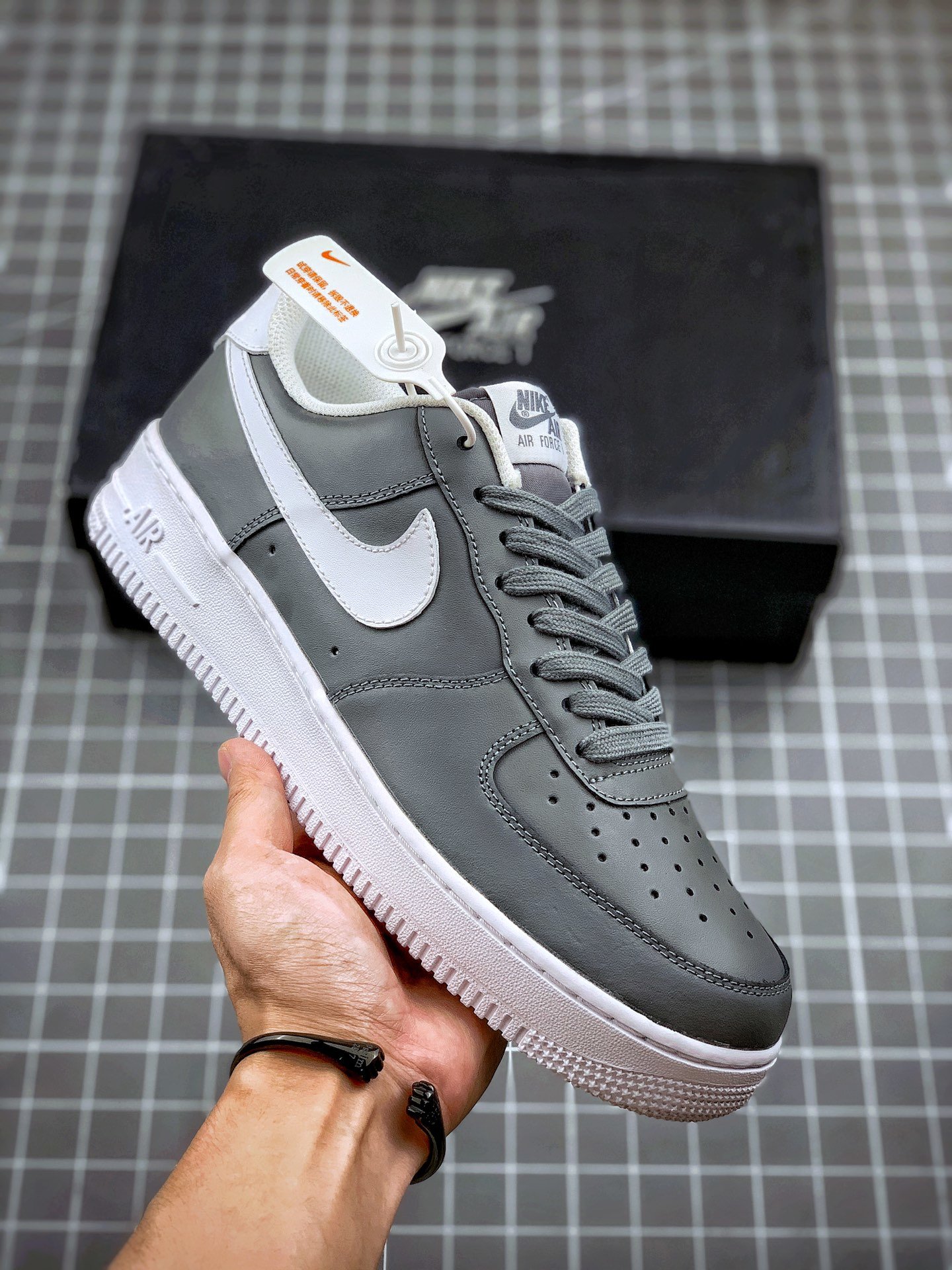 Nike Air AF Force 1 Low Wolf Grey/White Shoes