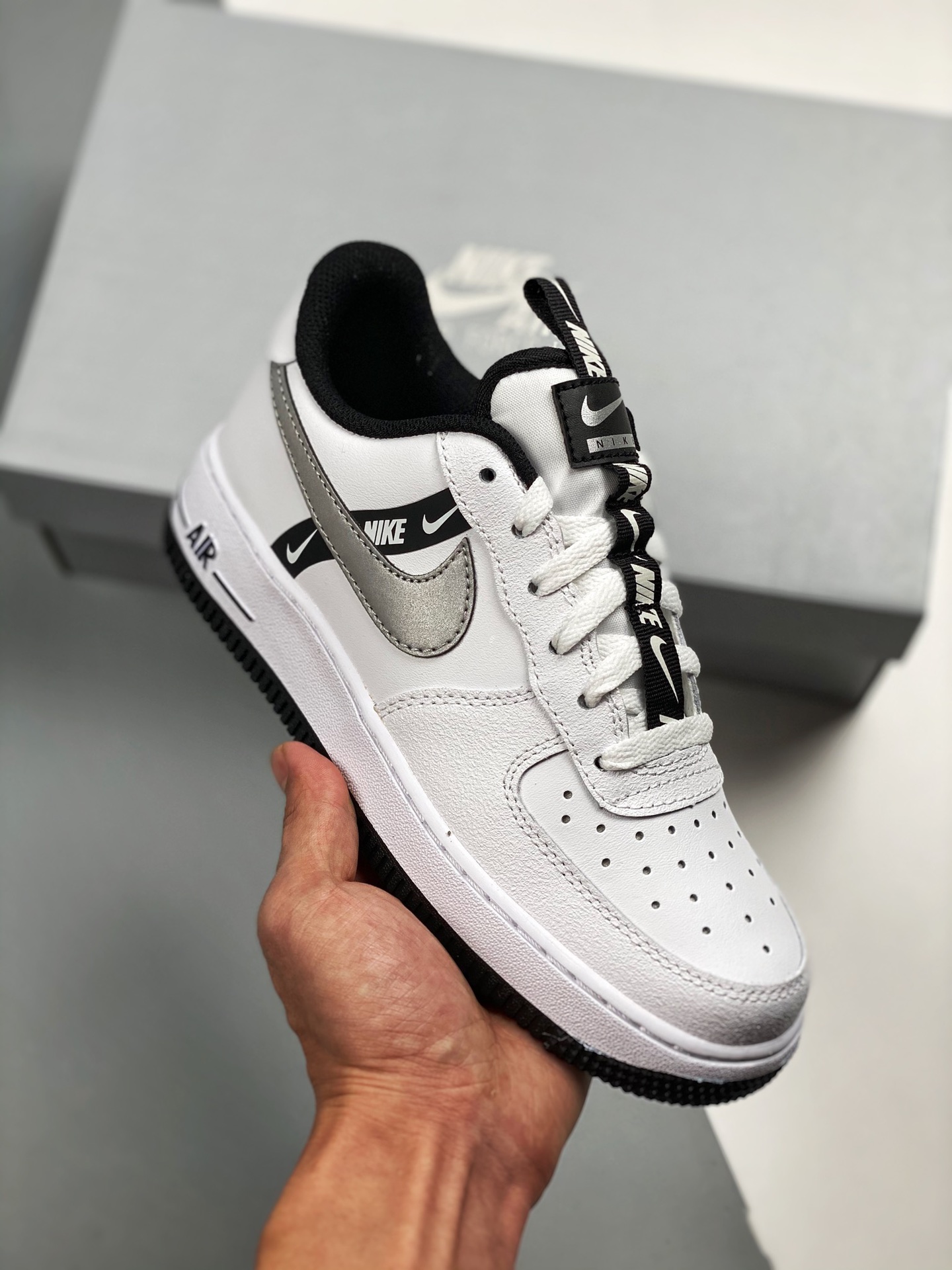 Nike Air AF Force 1 LV8 White Reflect Silver Shoes