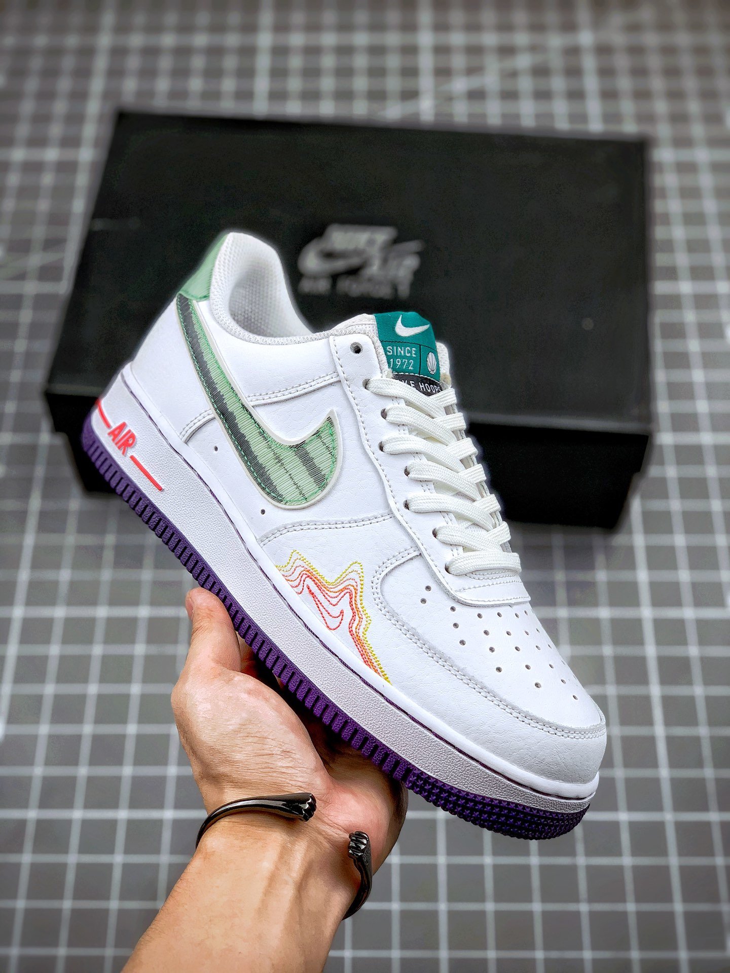 Nike Air AF Force 1 "Music" White/Red CW6015-100 Shoes