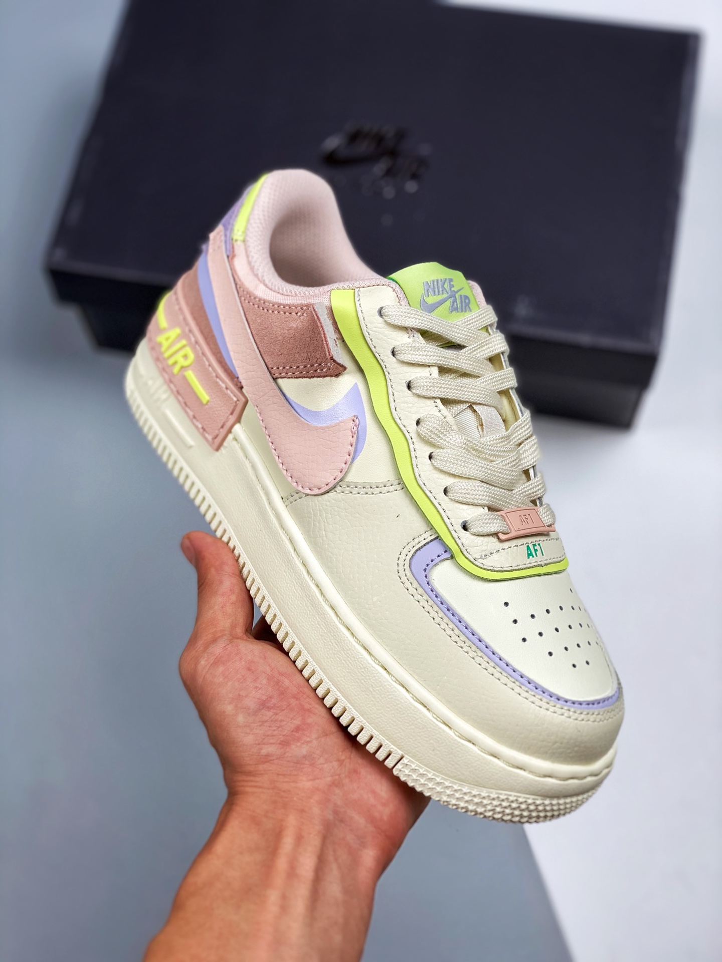 Nike Air AF Force 1 Shadow Cashmere/Pale Coral-Pure Violet Shoes