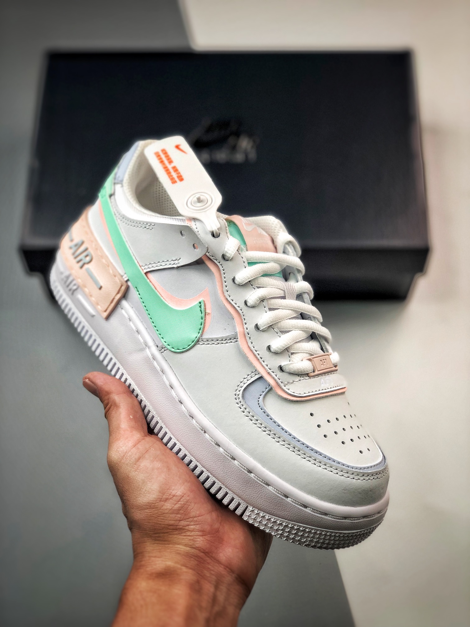 Nike Air AF Force 1 Shadow "White/Atmosphere-Mint" Shoes