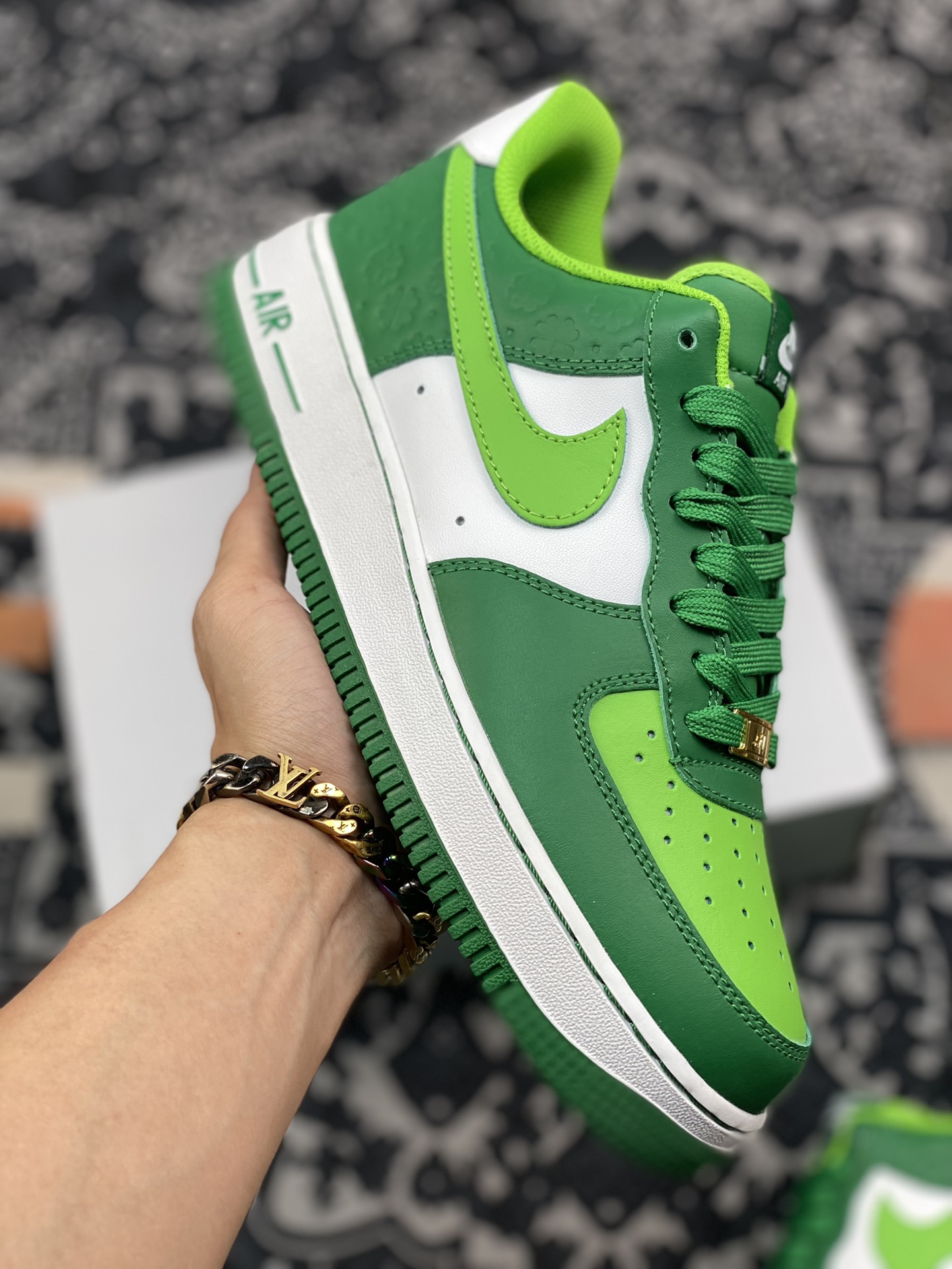 Nike Air AF Force 1 'St. Patrick's Day' Pine Green/Mean Green/White Shoes