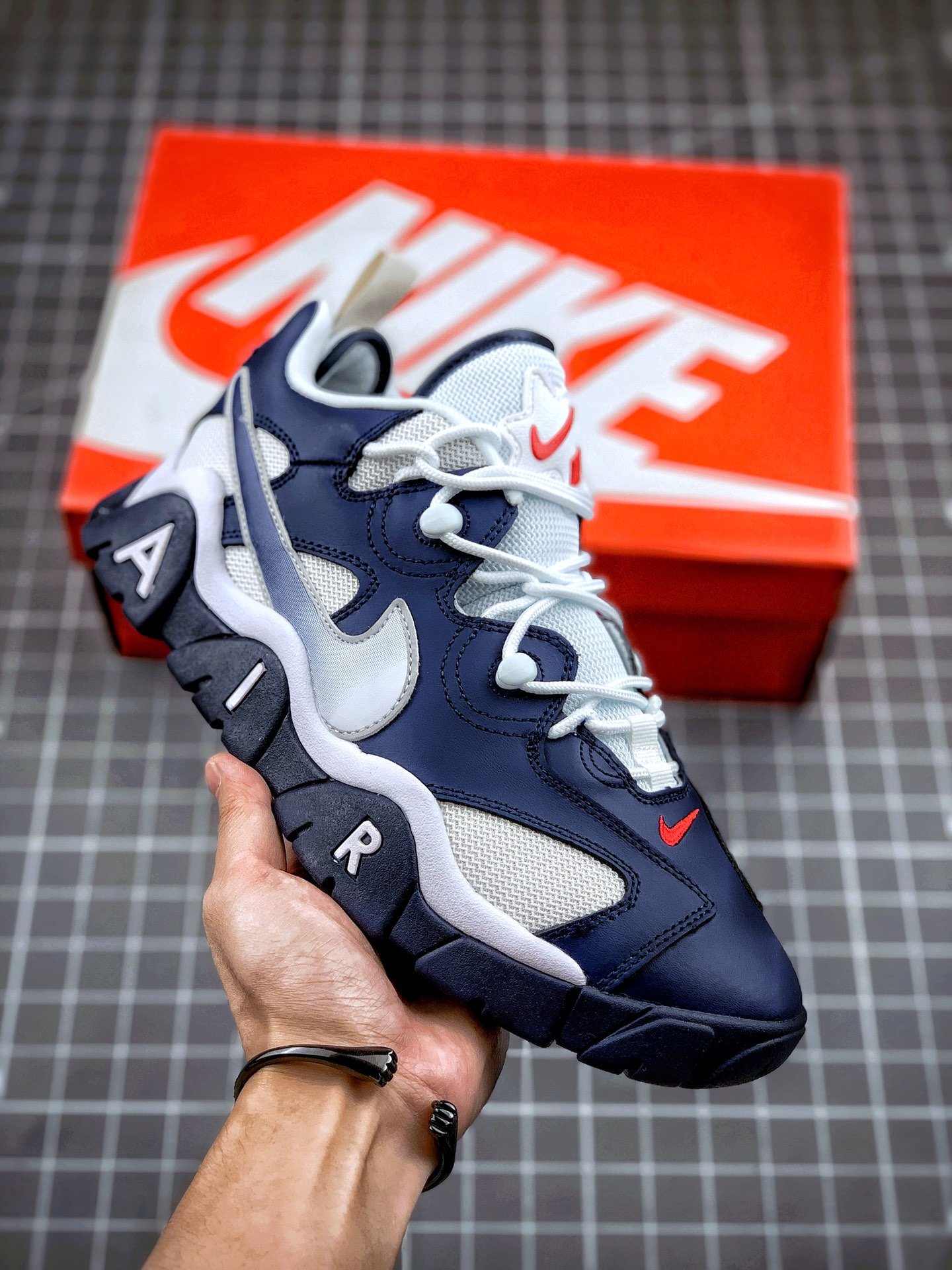 Nike Air Barrage Low "USA" Midnight Navy/White Shoes