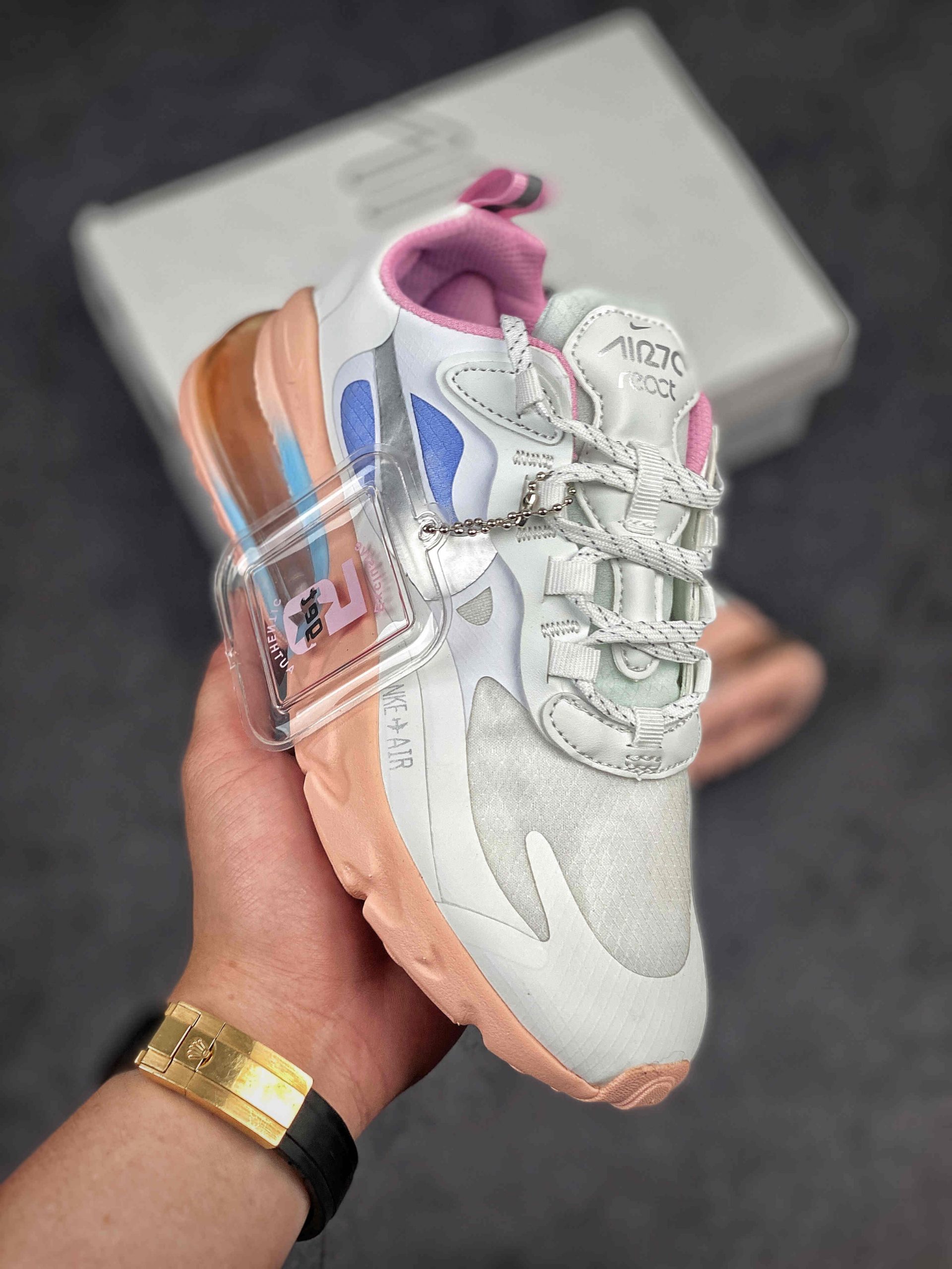 Nike Air Max 270 React Pink Washed Coral Shoes