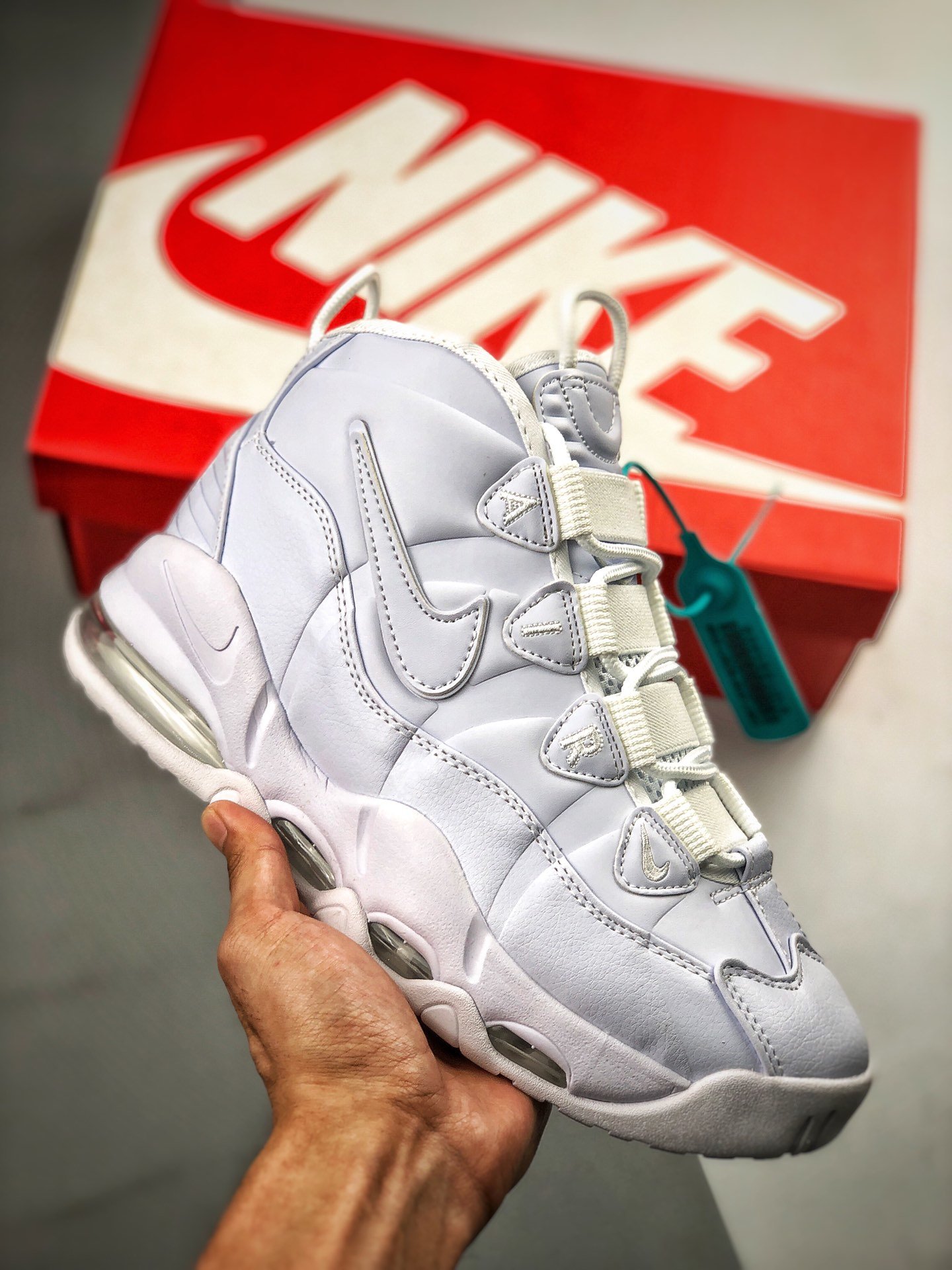 Nike Air Max Uptempo '95 "Triple White" Shoes