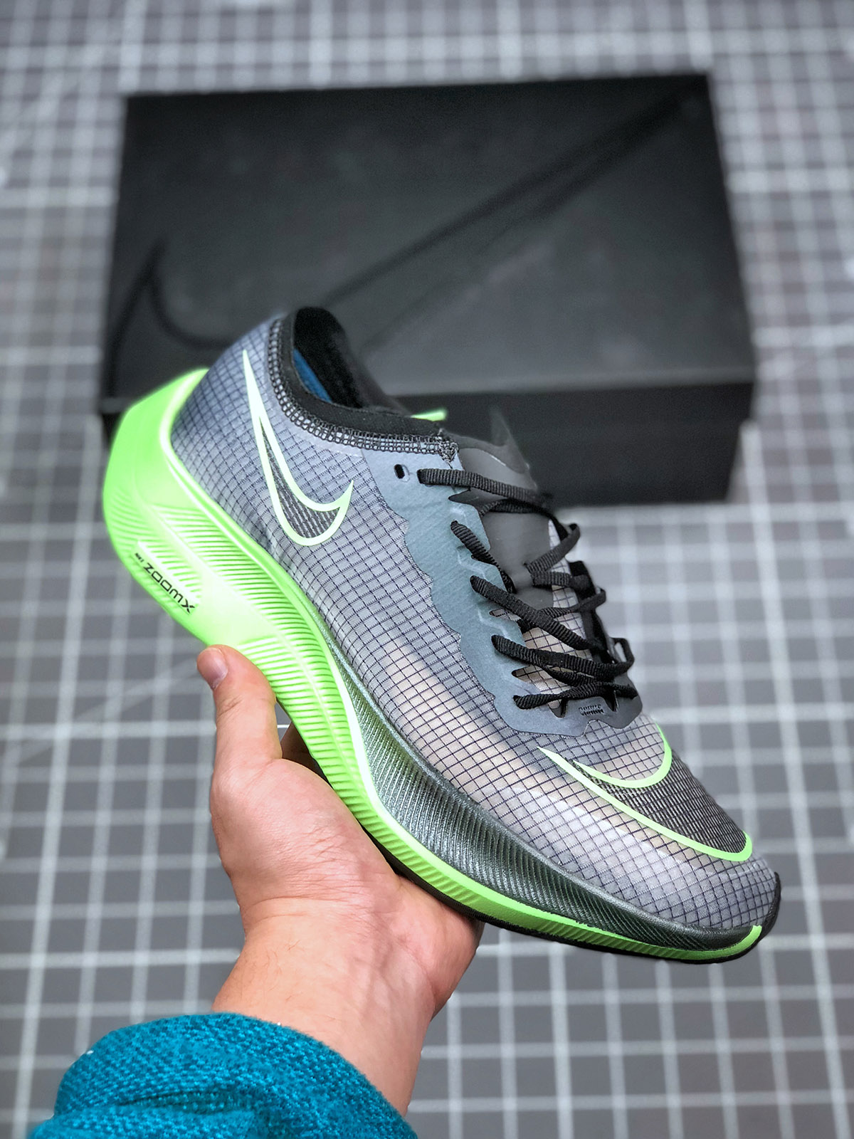 Nike Air Zoom Alphafly Next% Valerian Blue/Black-Vapour Green Shoes