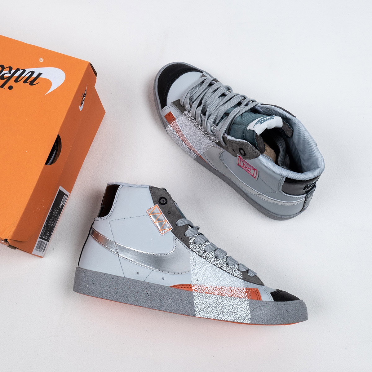 Nike Blazer Mid '77 Vintage "Shanghai" Grey/Metallic Silver Shoes