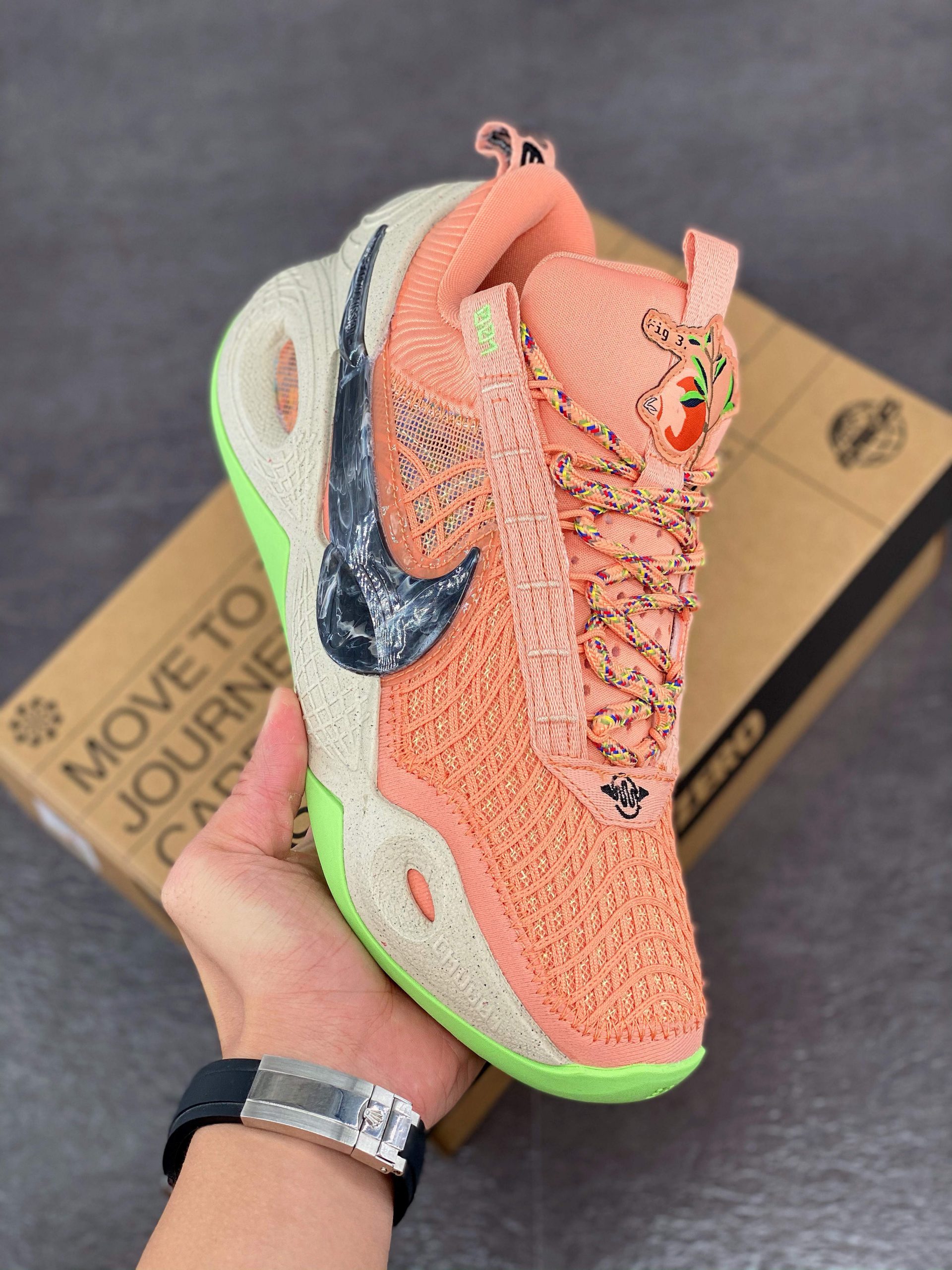 Nike Cosmic Unity Apricot Agate/Black-Lime Glow Shoes