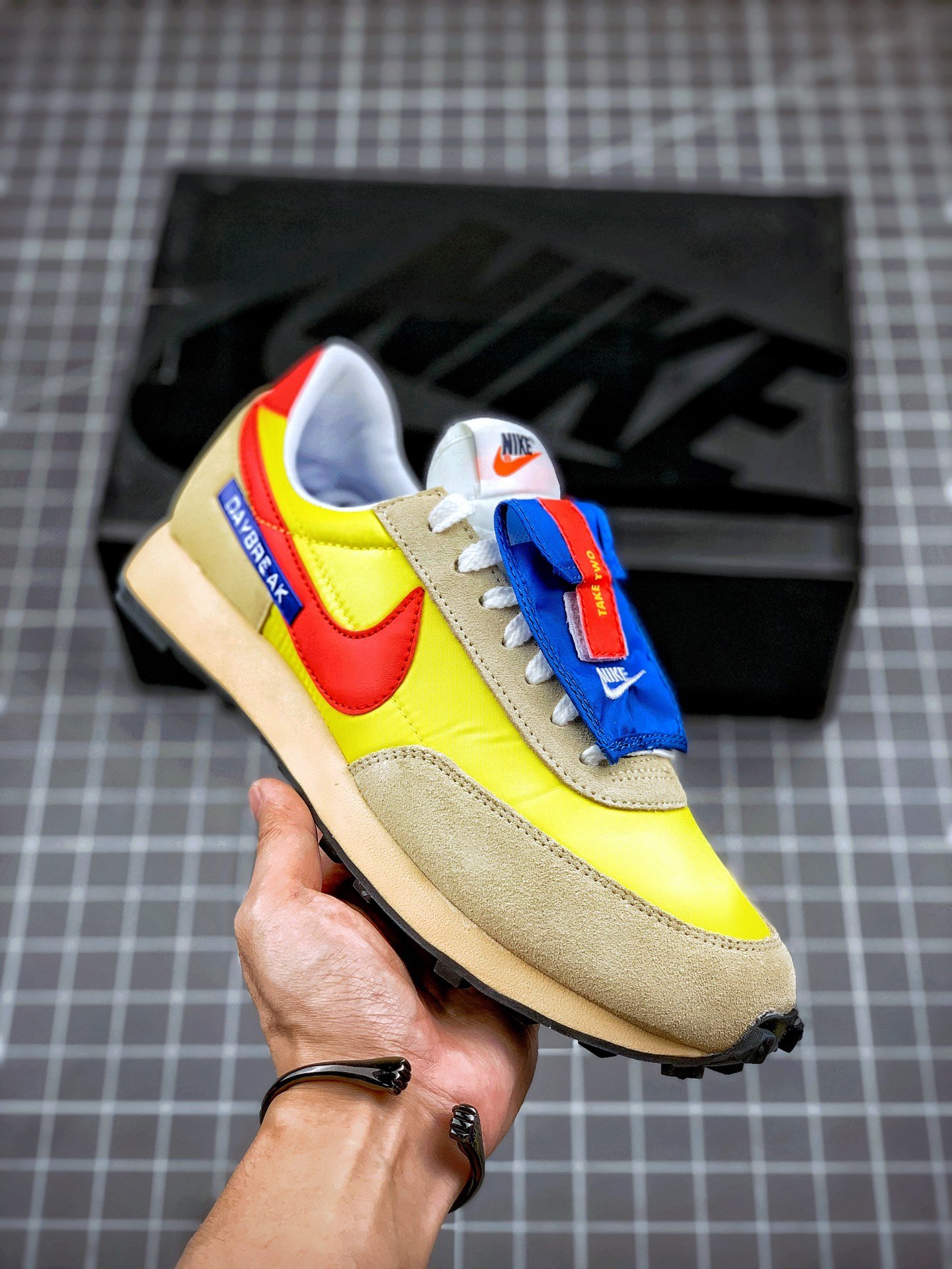 Nike Daybreak SP Speed Yellow/Habanero Red-Team Gold Shoes