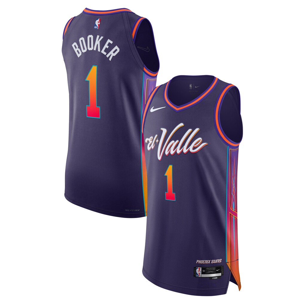 Nike Devin Booker Phoenix Suns 2023/24 Authentic Jersey - City Edition - Purple