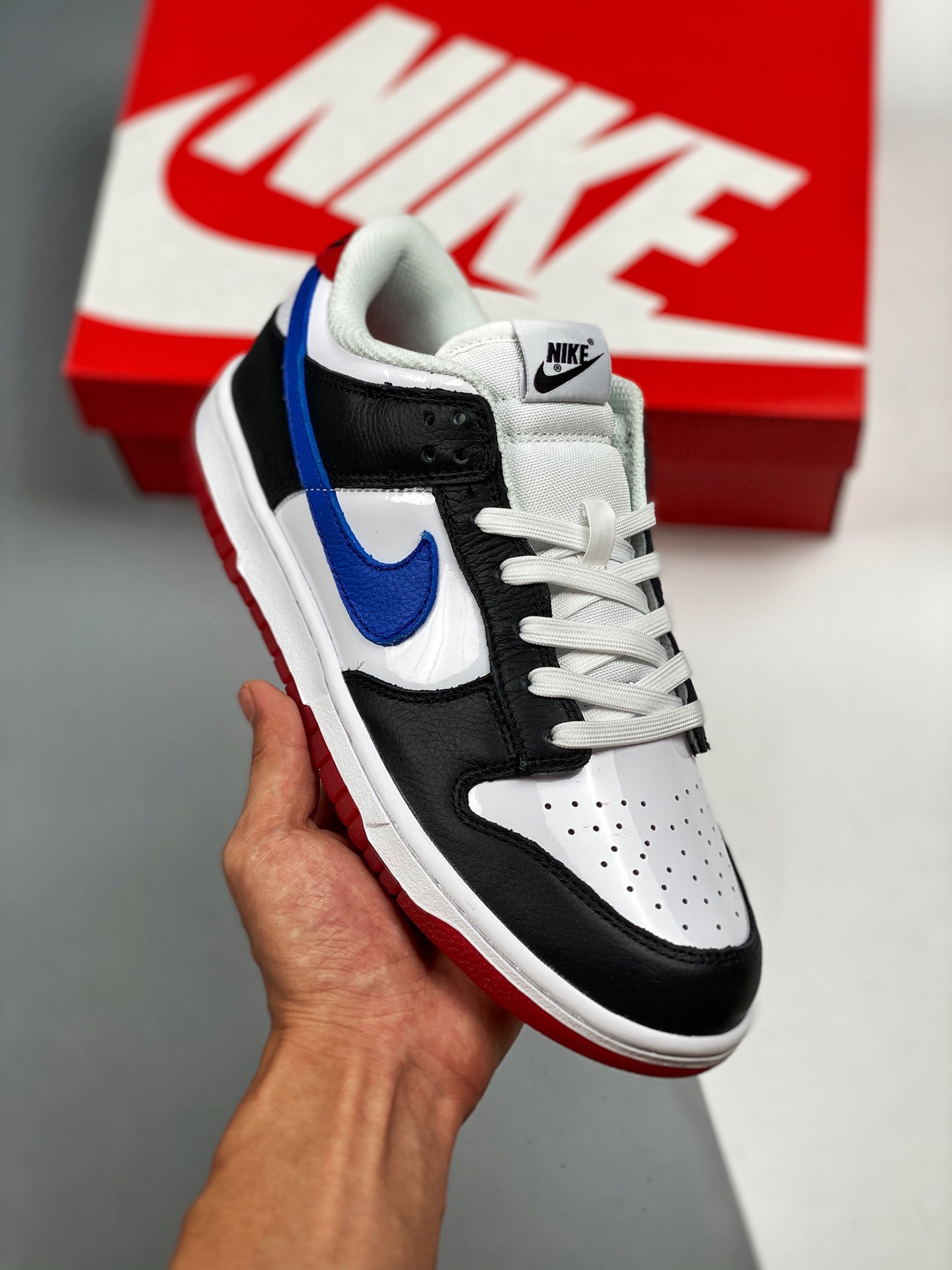 Nike Dunk Low 'South Korea' Black/White-Red-Blue Shoes