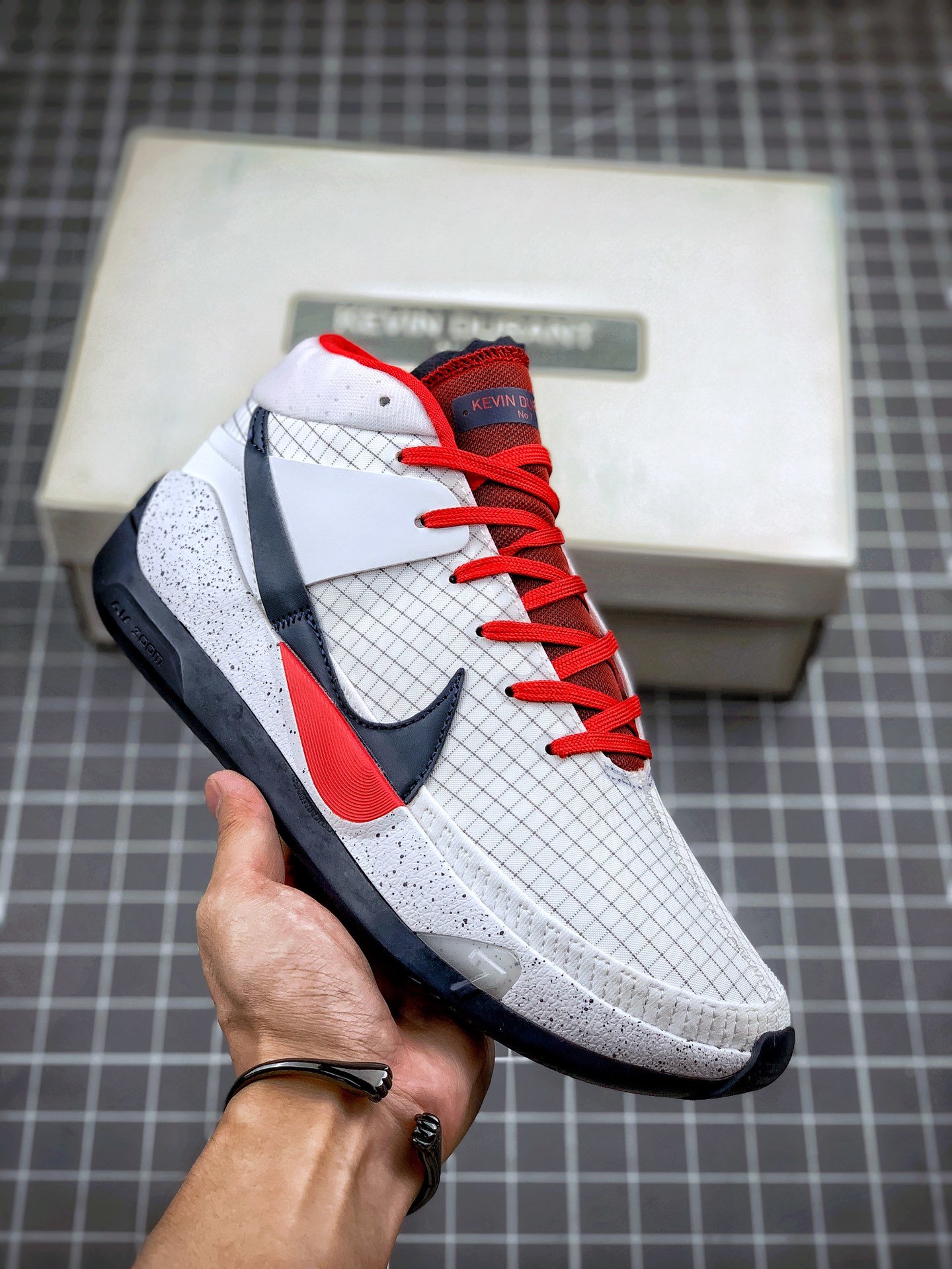 Nike KD 13 "USA" White Red Navy CI9949-101 Shoes