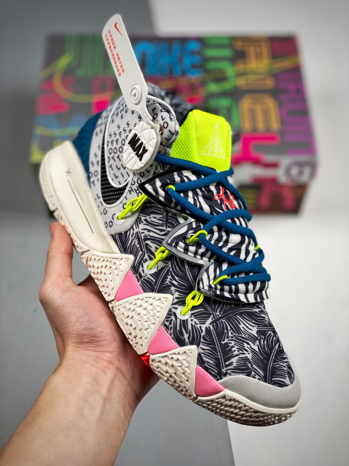 Nike Kybrid S2 'What The 2.0' Black White Grey Neon Shoes